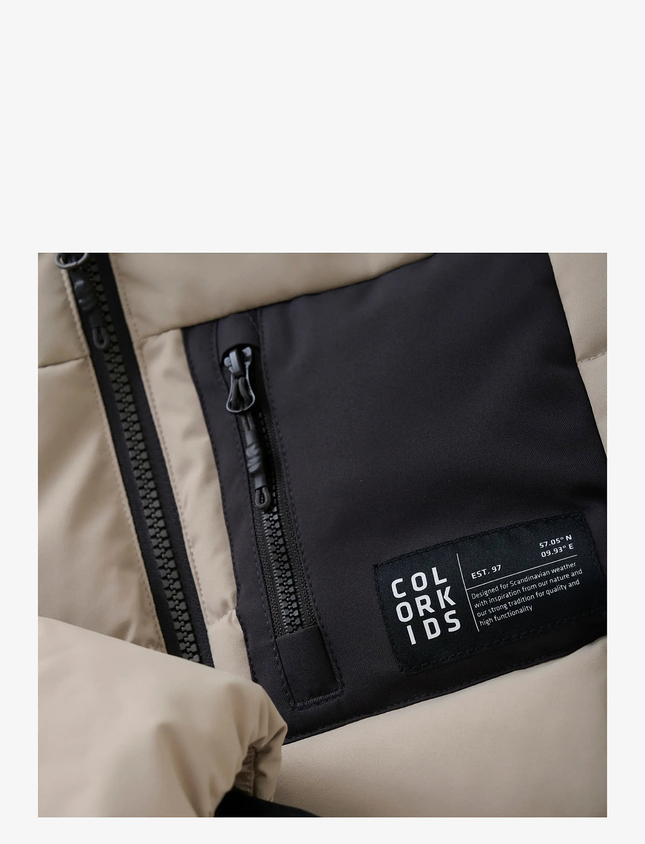 Color Kids - Jr. Ski Puffer Jacket - Quilt - skidjackor - pure cashmere - 2