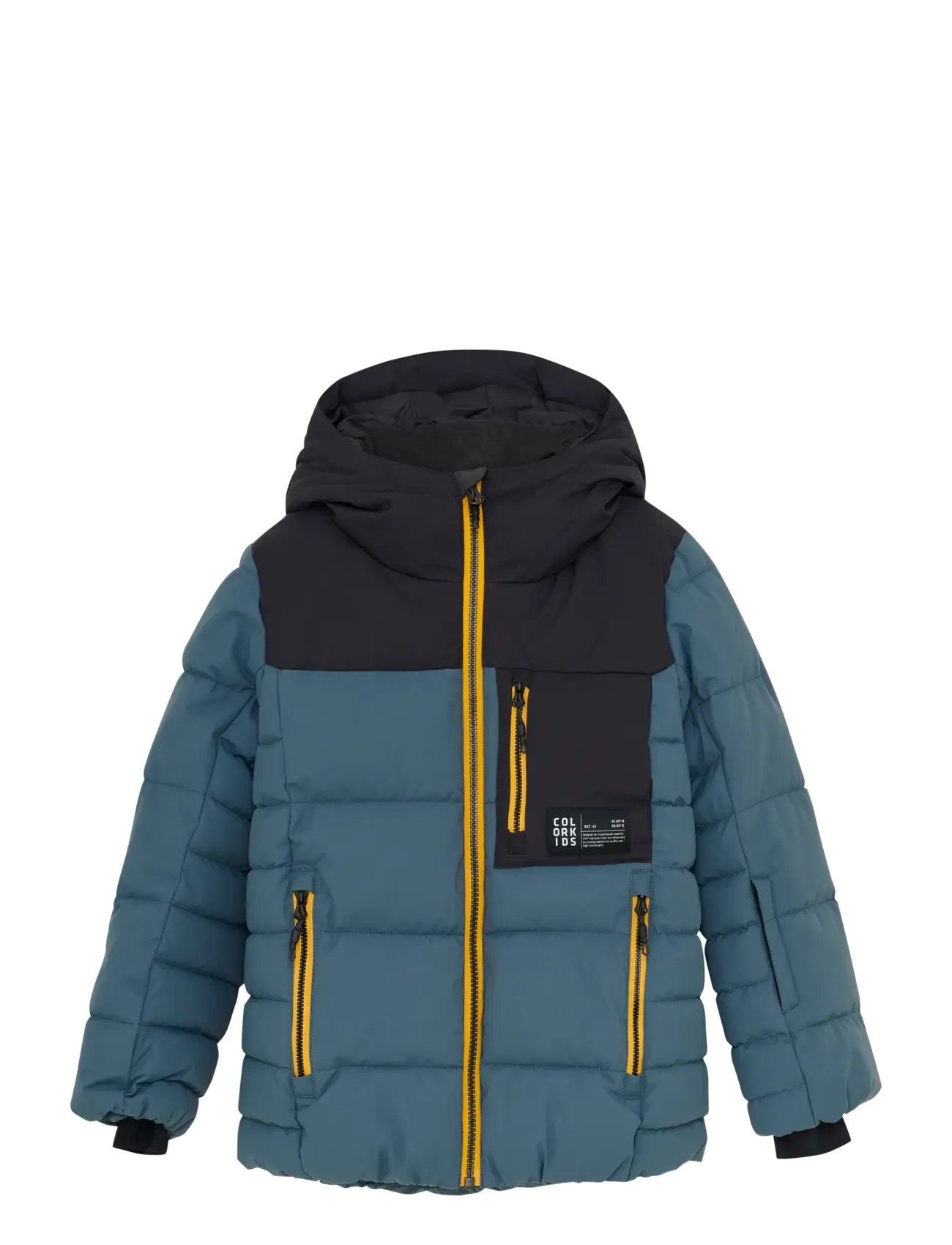 Color Kids Jr. Ski Puffer Jacket - Quilt - Jakker - STORMY WEATHER / blue