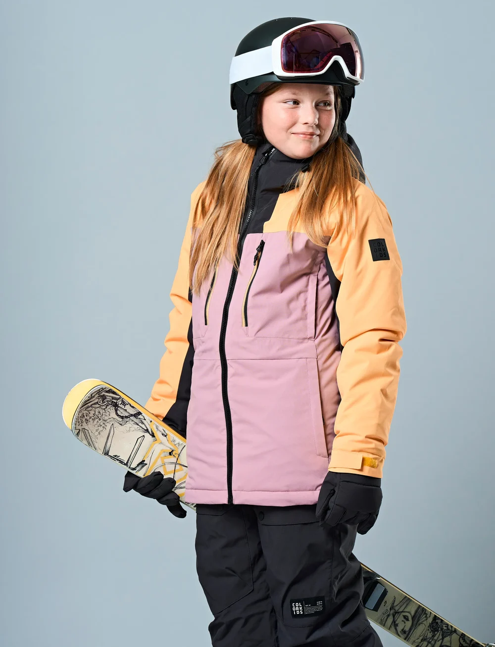 Color Kids - Jr. Ski Bib Pants - skibukser - phantom - 0