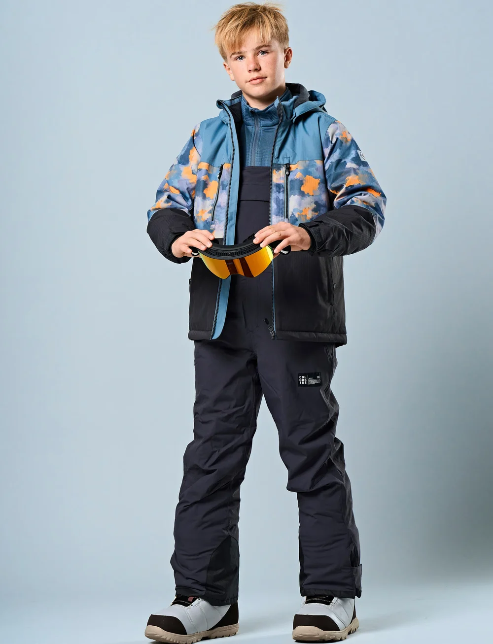 Color Kids - Jr. Ski Bib Pants - skibukser - phantom - 5