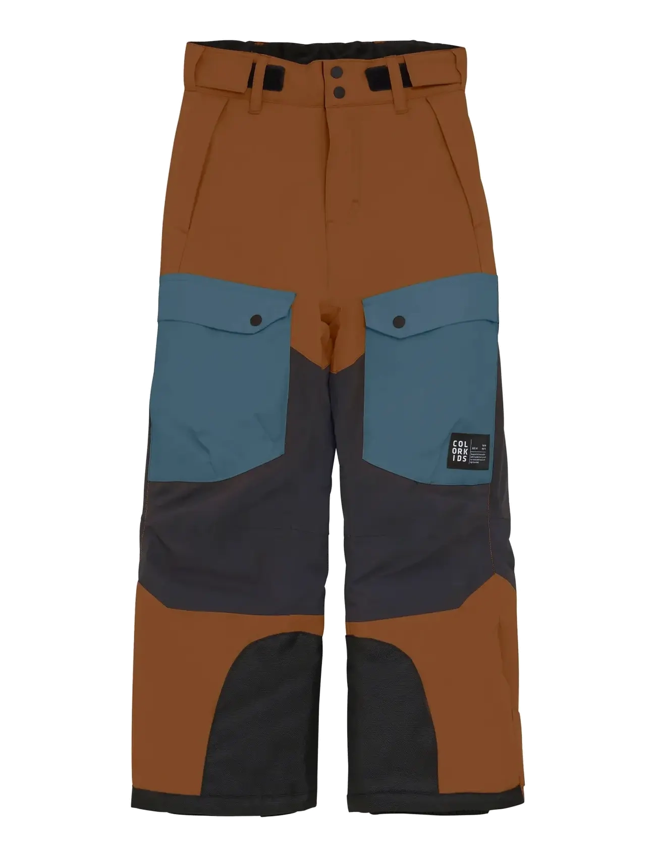 Color Kids - Jr. Ski Pants - Colorblock - nuthatch - 1