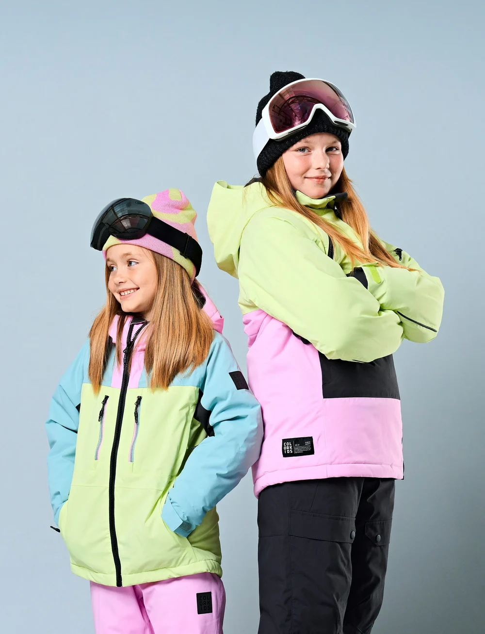 Color Kids - Jr. Ski Pants - Colorblock - skibroeken - phantom - 0