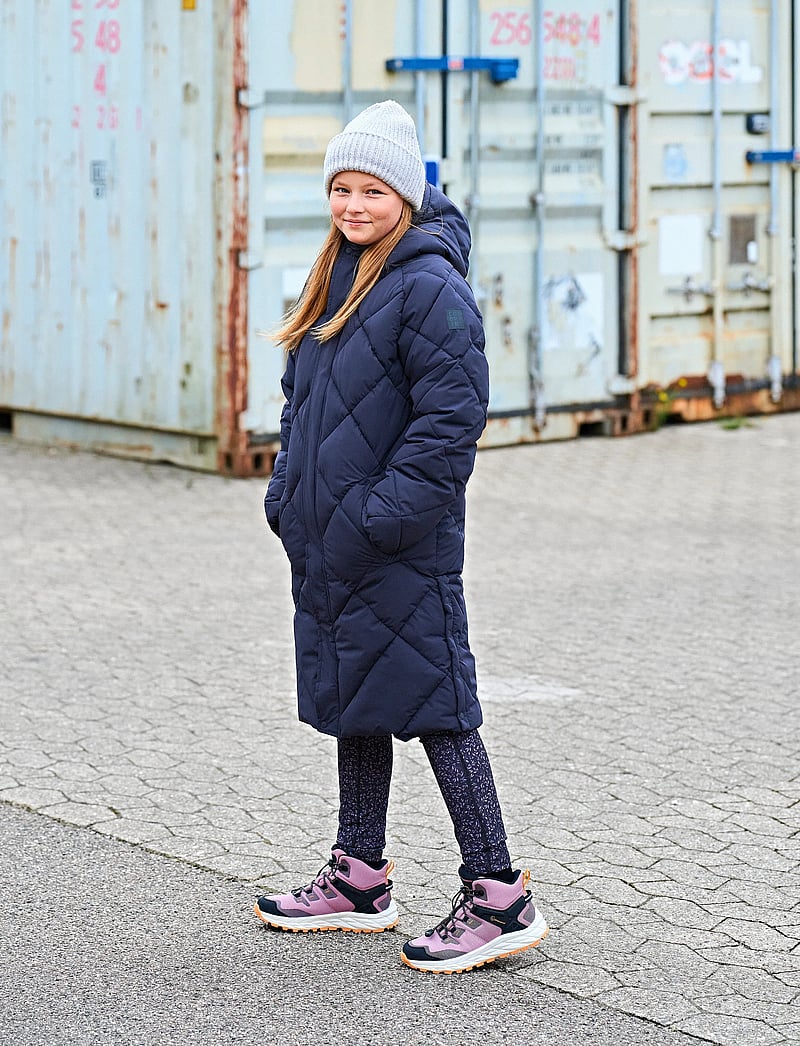 Color Kids - Jr. Puffer Jacket - Long - paksud joped - phantom - 0
