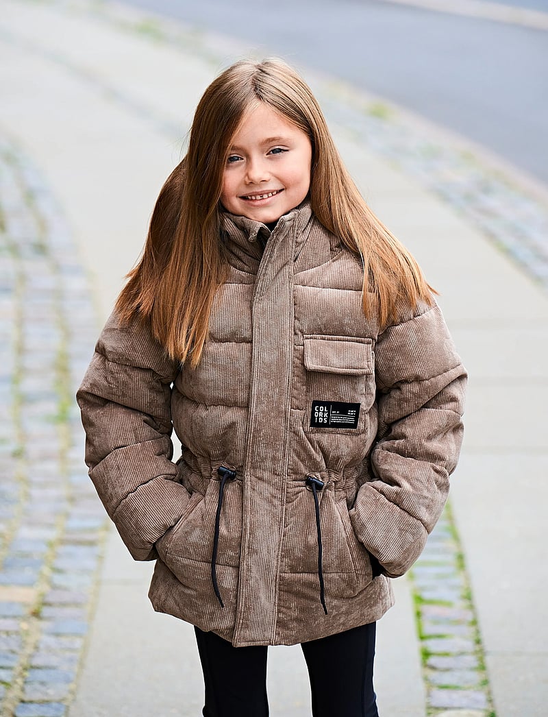 Color Kids - Jr. Jacket W. String -Corduroy - paksud joped - fossil - 0