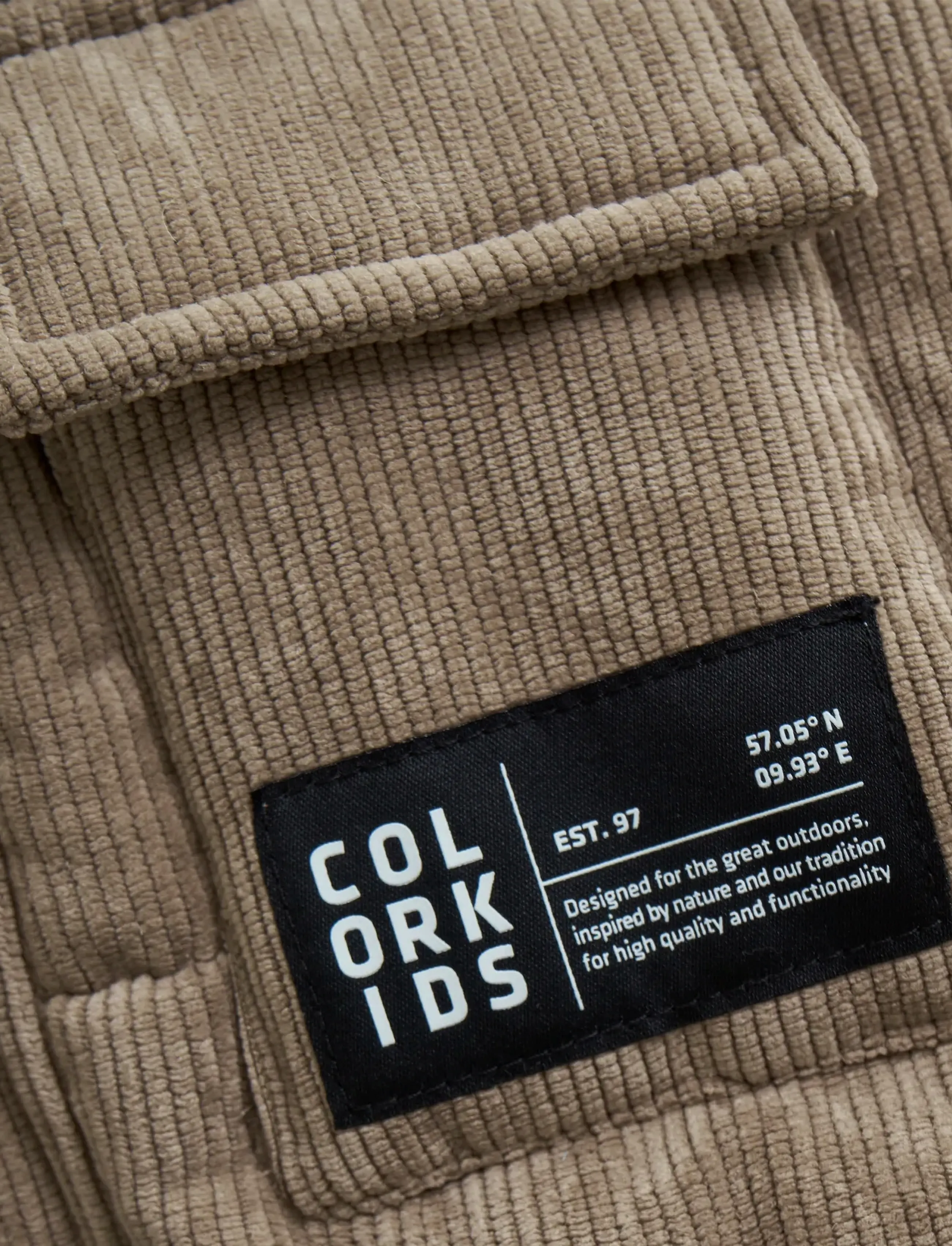 Color Kids - Jr. Jacket W. String -Corduroy - jakas ar siltu oderi - fossil - 3