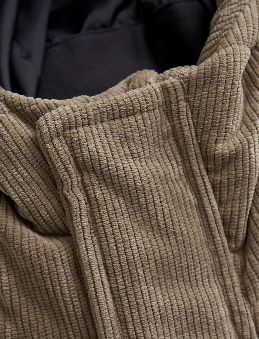 Color Kids - Jr. Jacket W. String -Corduroy - jakas ar siltu oderi - fossil - 4