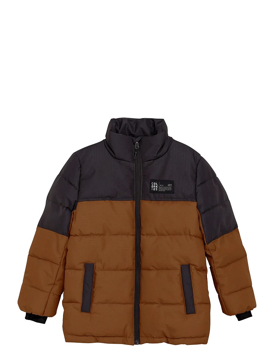 Color Kids - Jr. Jacket - Box & Quilt - isolierte jacken - nuthatch - 0