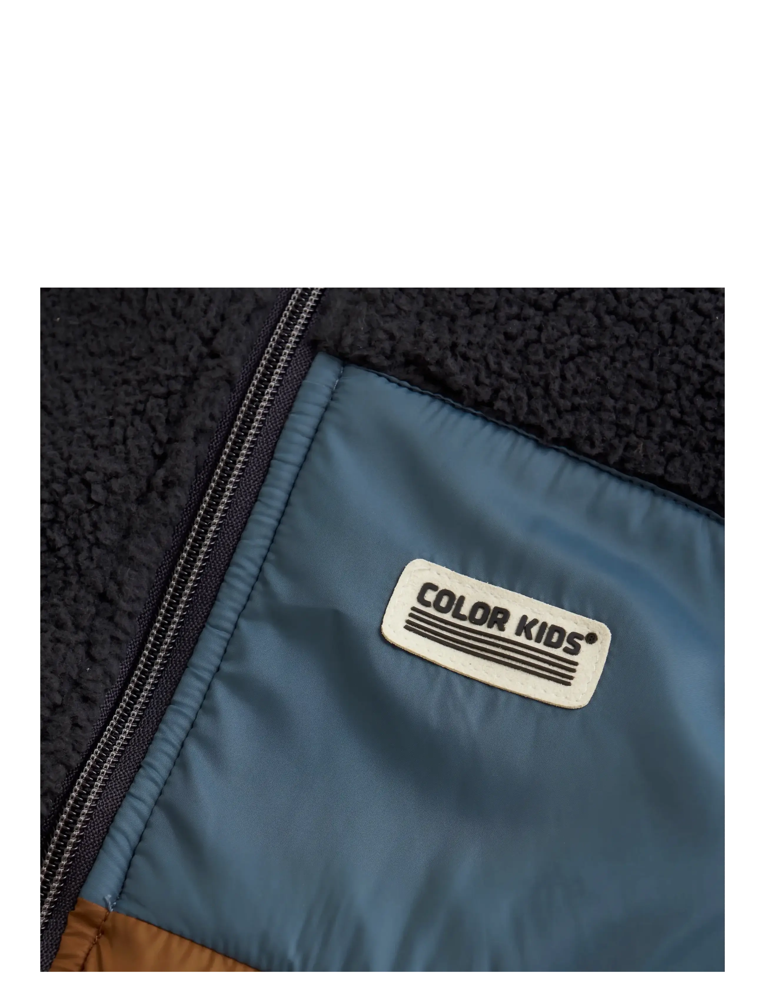 Color Kids - Fleece Waistcoat W. Quilt - nuthatch - 3