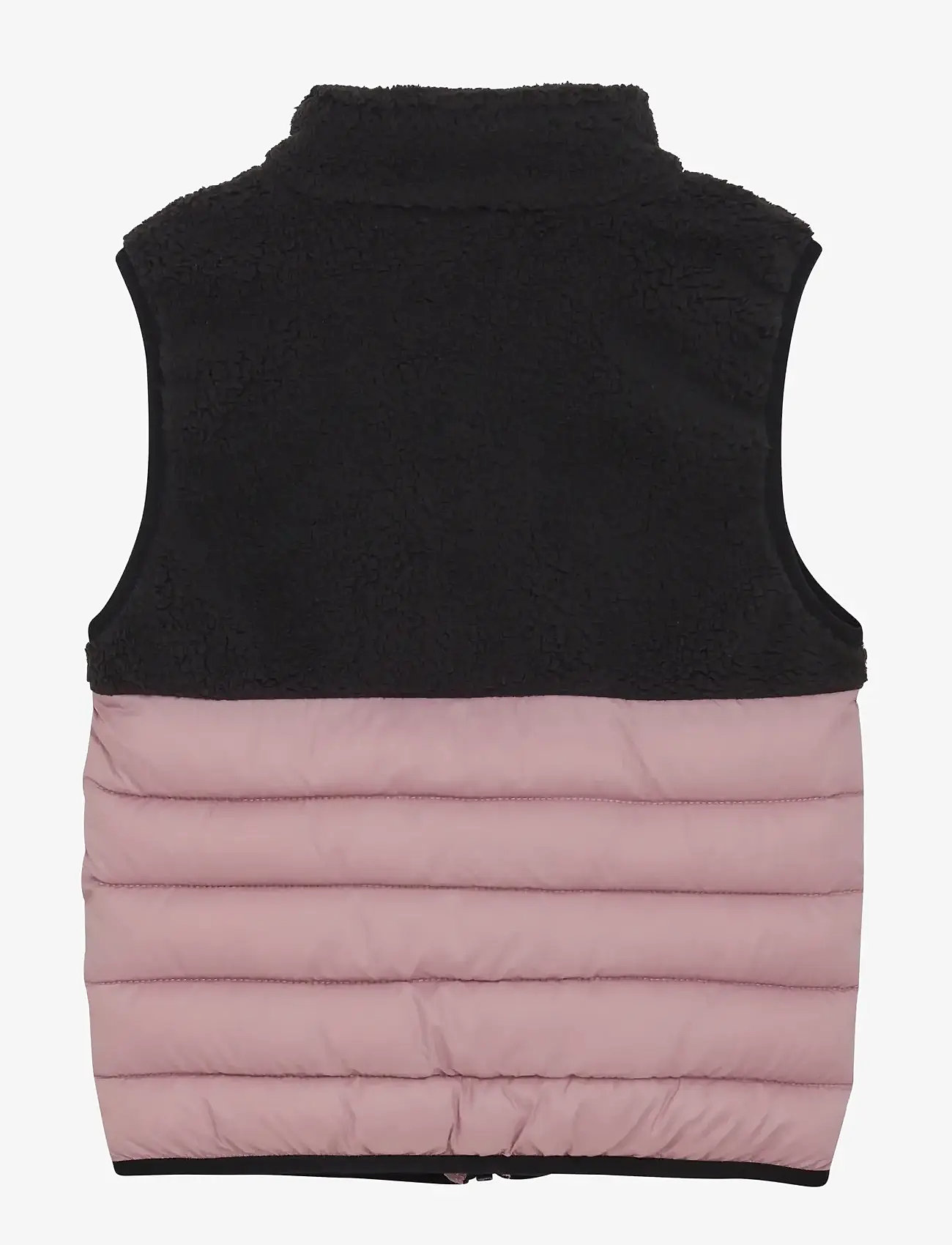 Color Kids - Fleece Waistcoat W. Quilt - outdoor - woodrose - 1
