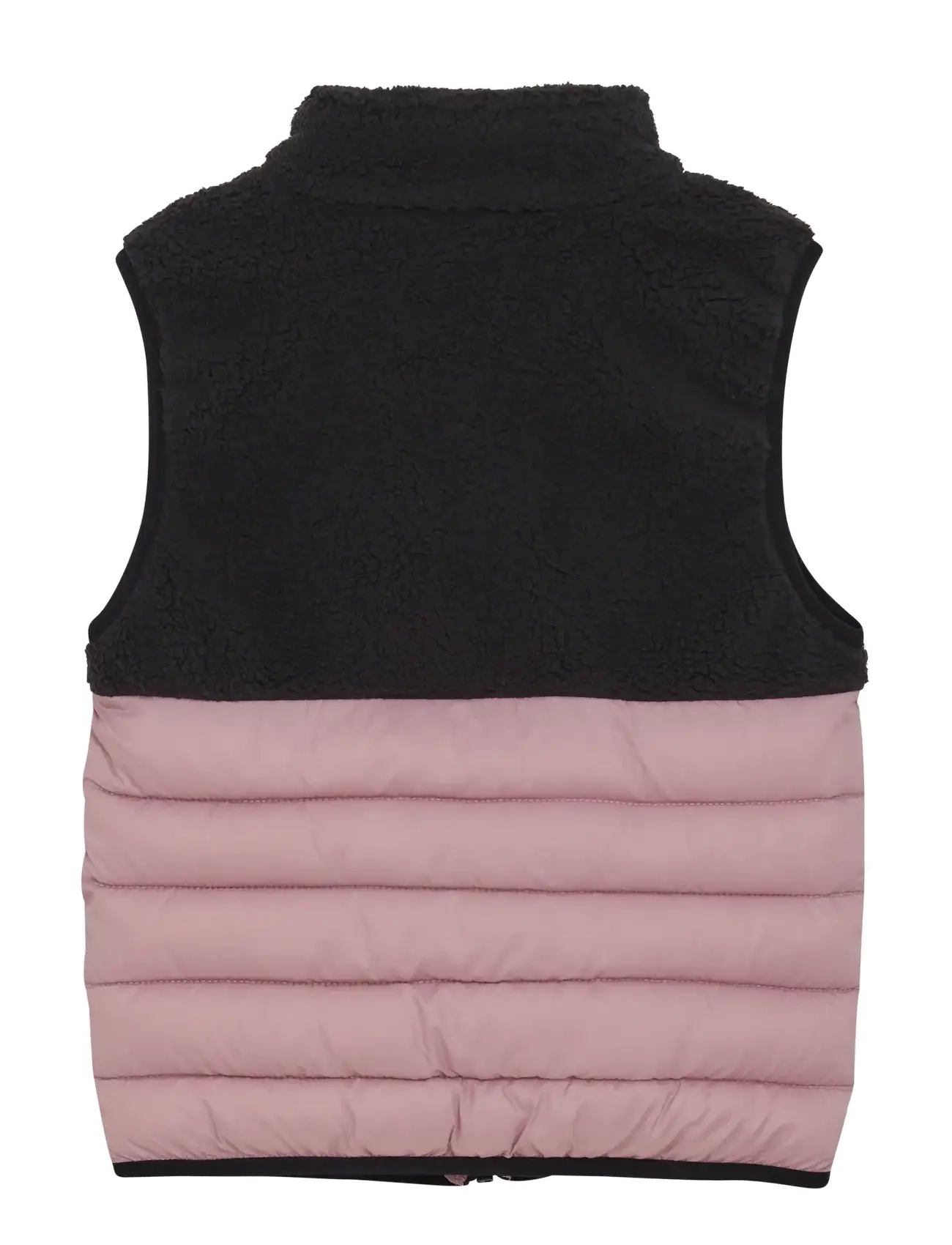 Color Kids - Fleece Waistcoat W. Quilt - woodrose - 1