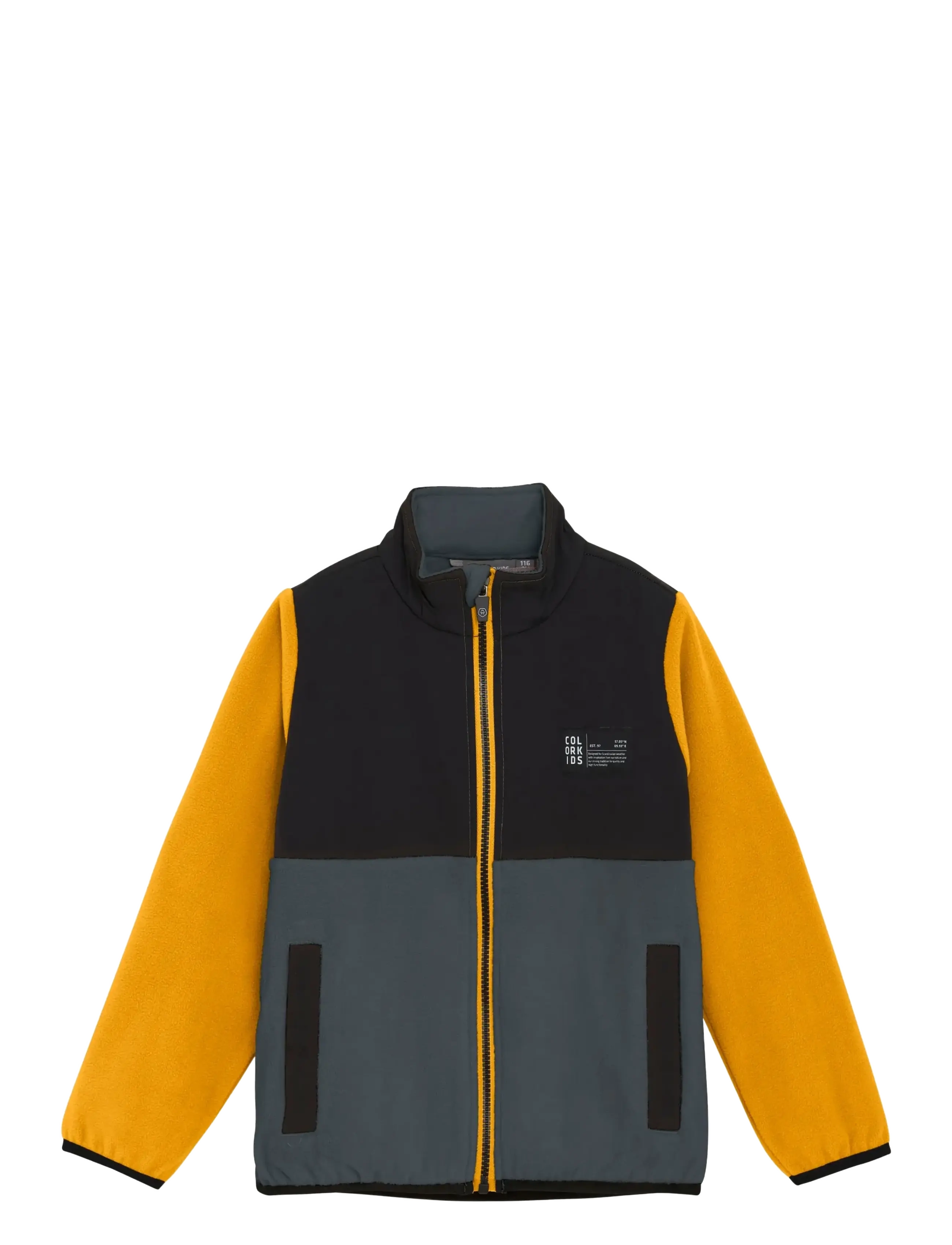 Color Kids Fleece Jacket - Color Kids - STORMY WEATHER / black