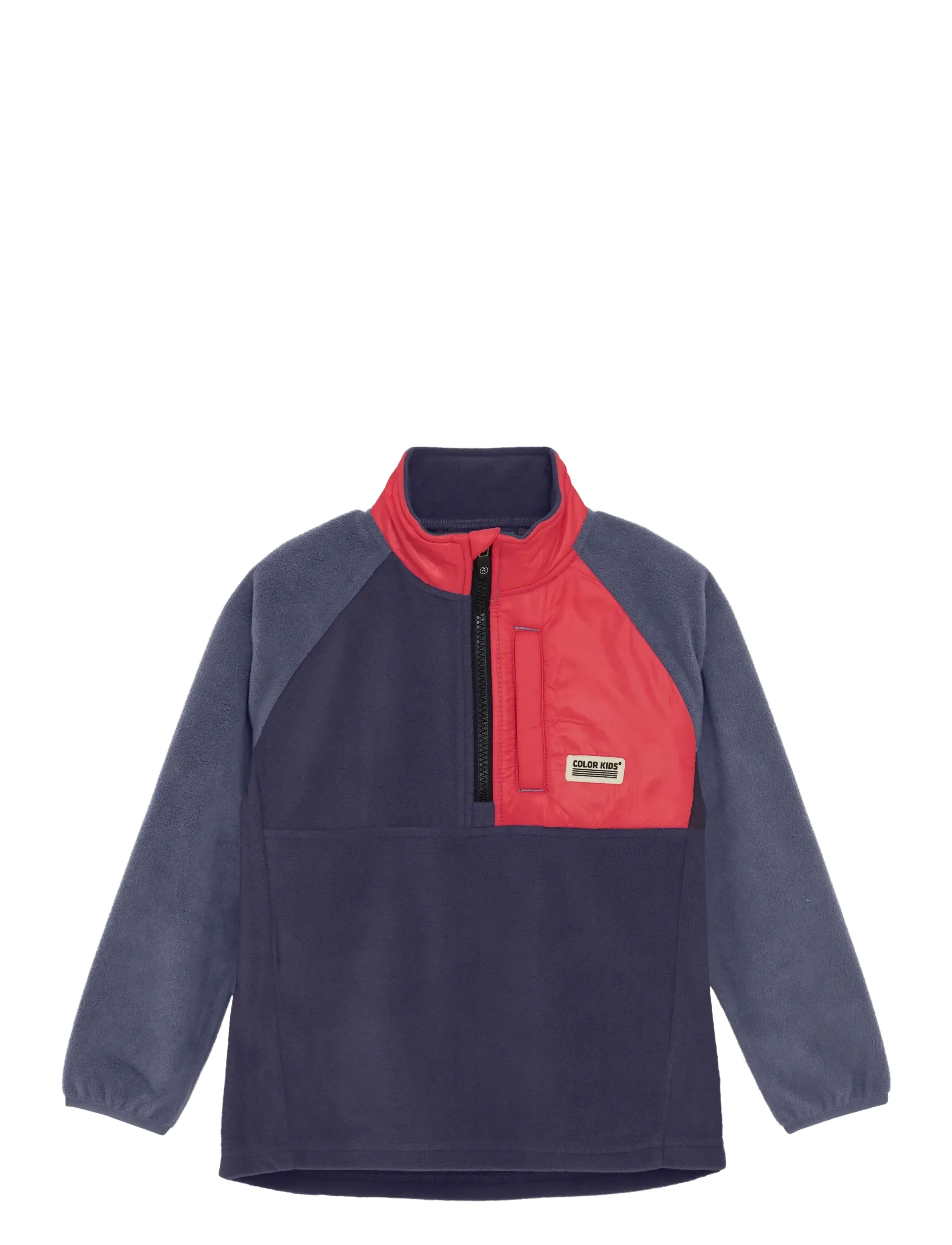 Color Kids Fleece Jacket - Anorak - Fleecejacke - GRAYSTONE / navy