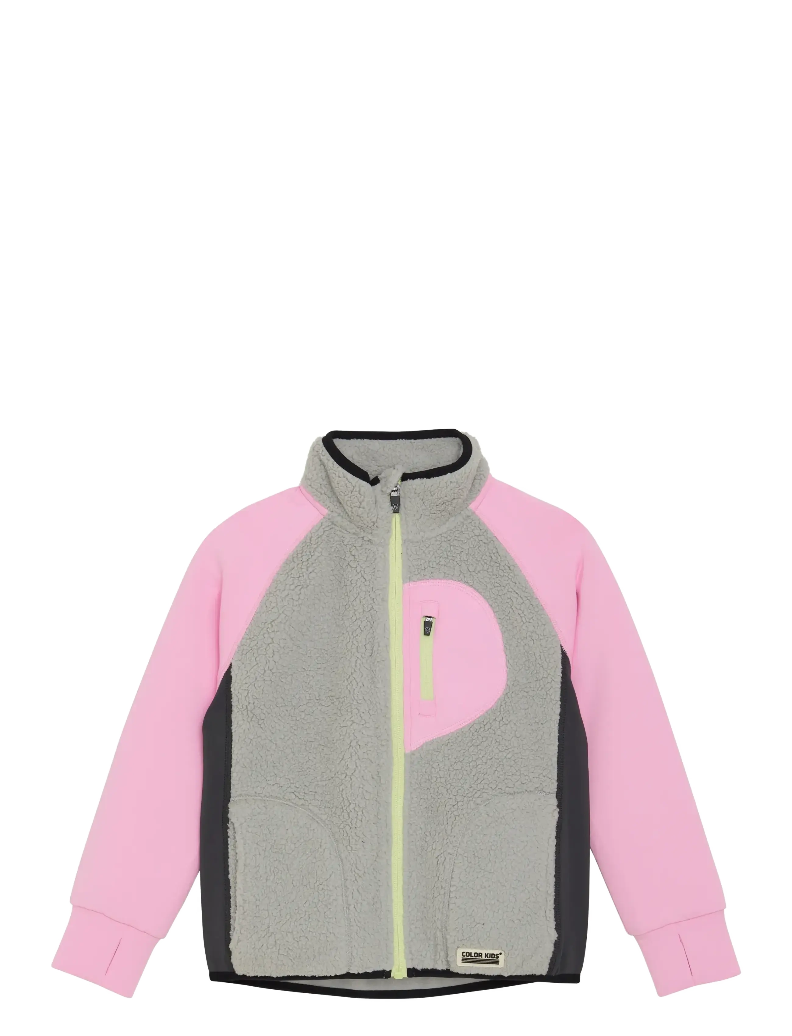 Teddy Jacket W. Fleece Sleeves - BONBON
