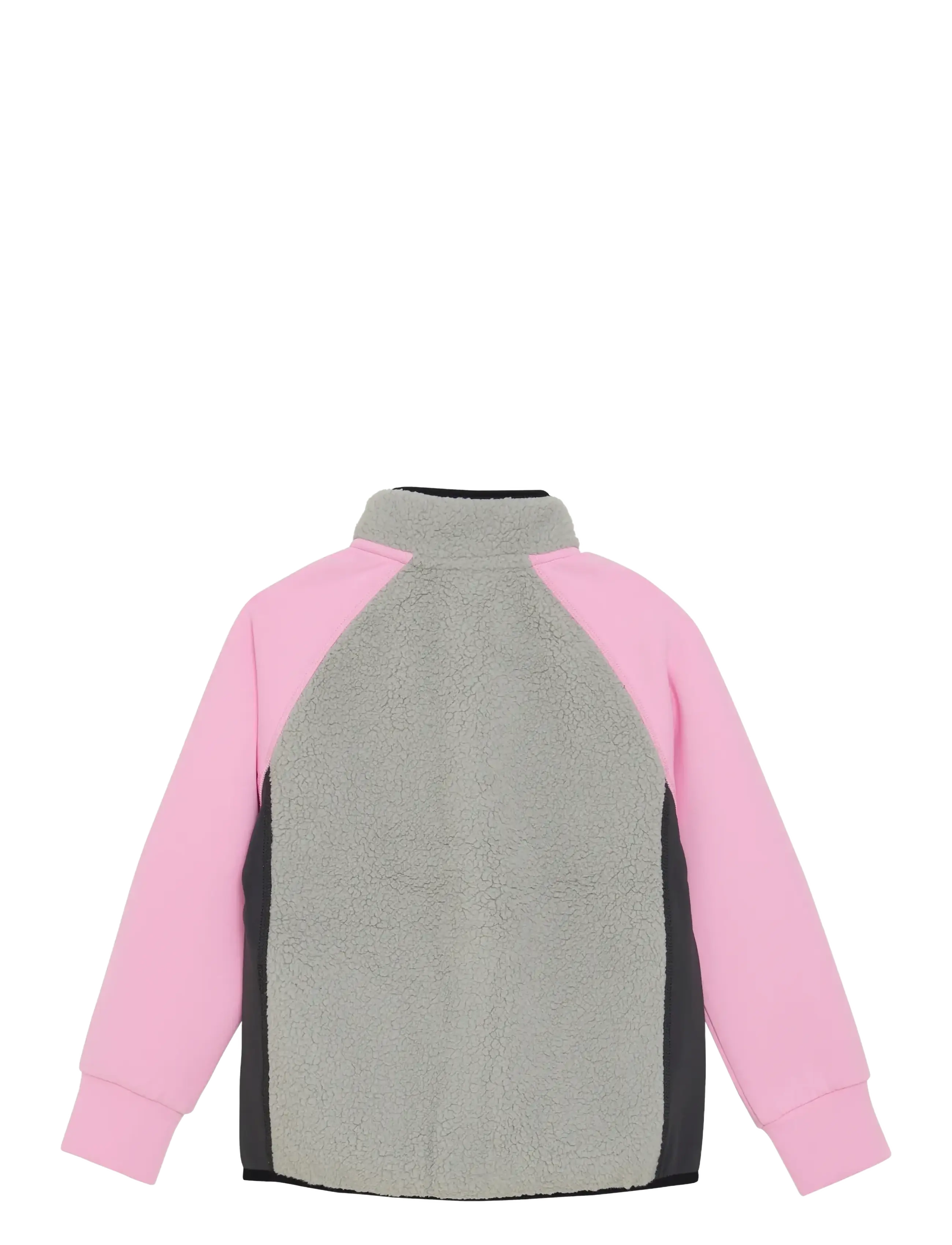 Color Kids - Teddy Jacket W. Fleece Sleeves - efterårsjakker - bonbon - 1