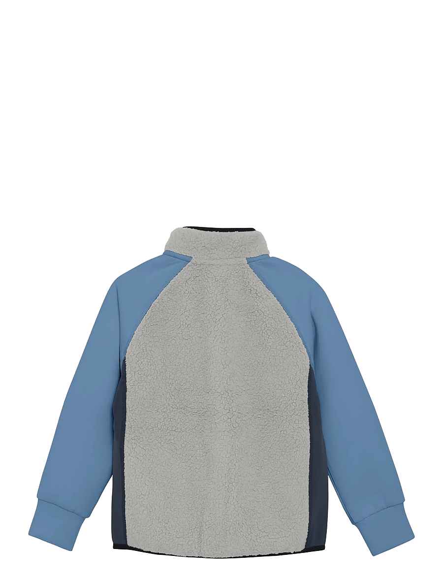 Color Kids - Teddy Jacket W. Fleece Sleeves - isolerede jakker - coronet blue - 1