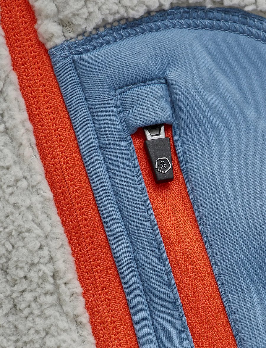 Color Kids - Teddy Jacket W. Fleece Sleeves - isolerede jakker - coronet blue - 2