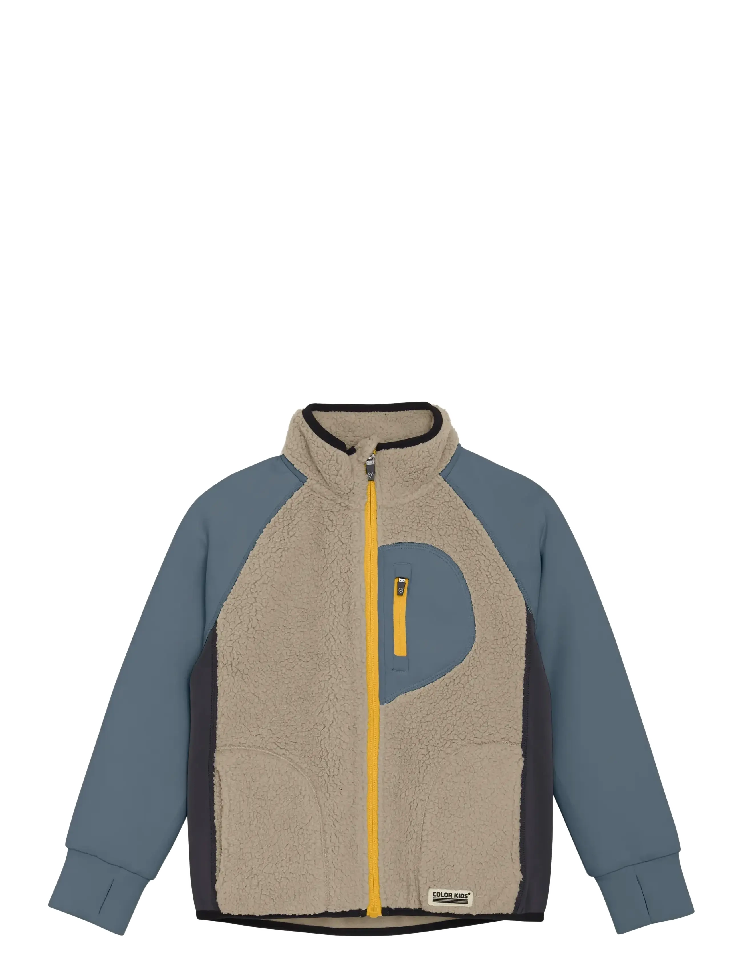 Teddy Jacket W. Fleece Sleeves - STORMY WEATHER