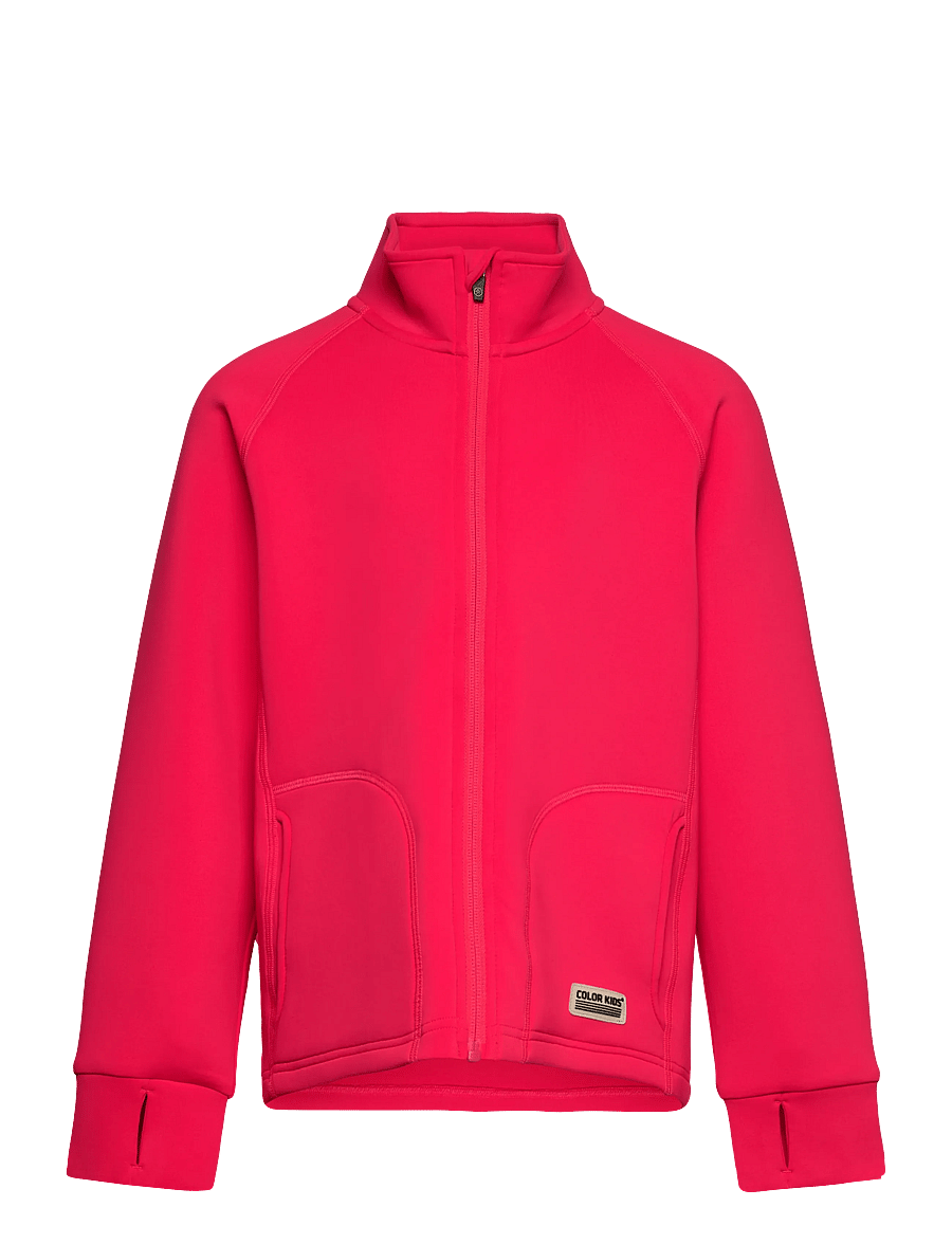 Color Kids - Fleece Jacket - Brushed inside - isolerede jakker - diva pink - 0