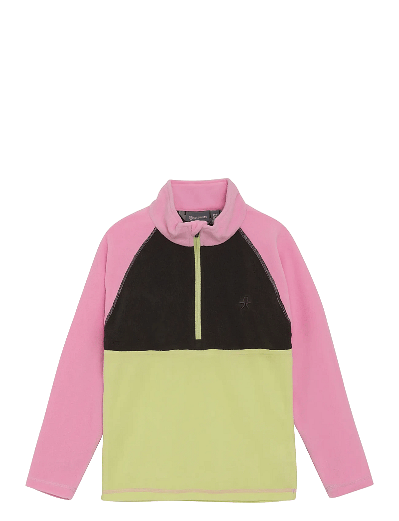 Color Kids - Fleece Pulli - Colorblock - insulated jackets - bonbon - 0