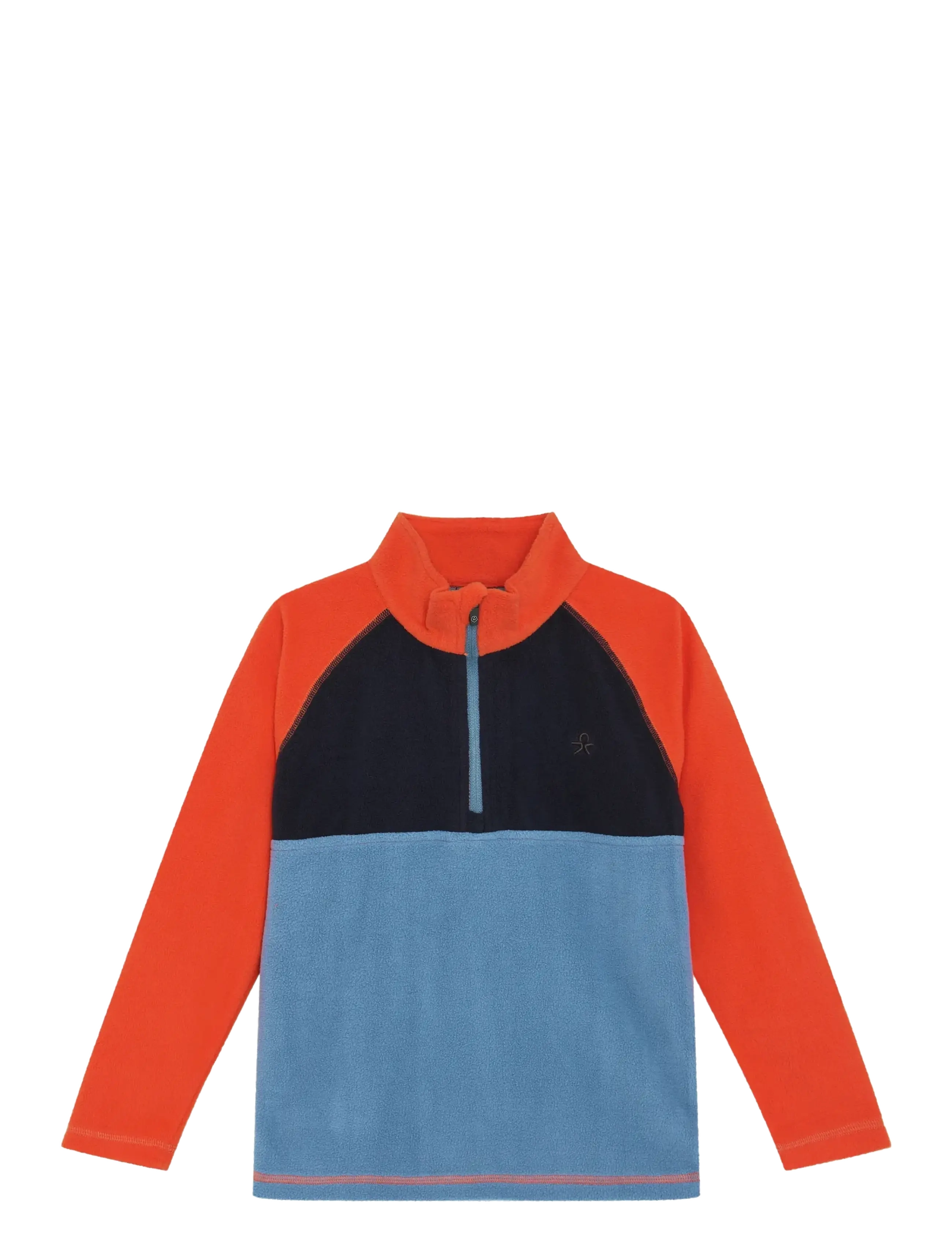 Color Kids Fleece Pulli - Colorblock - Color Kids - TANGERINE TANGO / multi