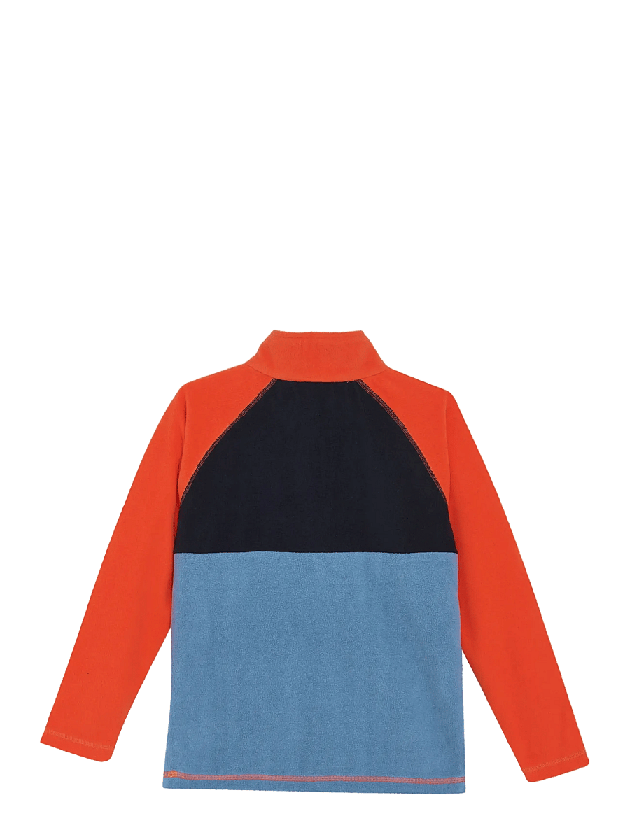 Color Kids - Fleece Pulli - Colorblock - isolierte jacken - tangerine tango - 1