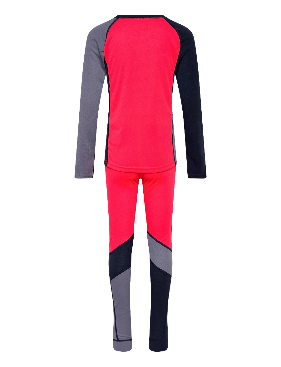 Color Kids - Ski Underwear - Colorblock - uldsæt - diva pink - 1