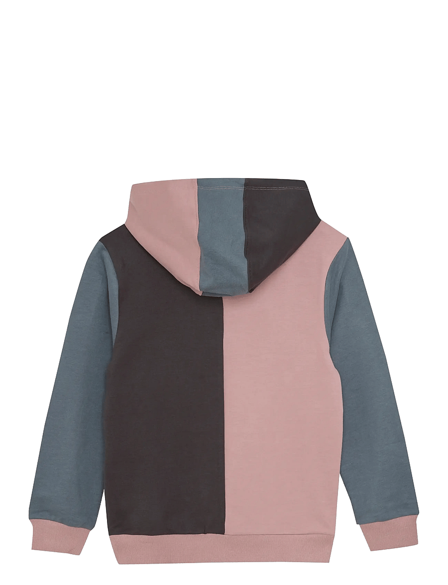 Color Kids - Sweat Hoodie - Colorblock - hættetrøjer - woodrose - 1