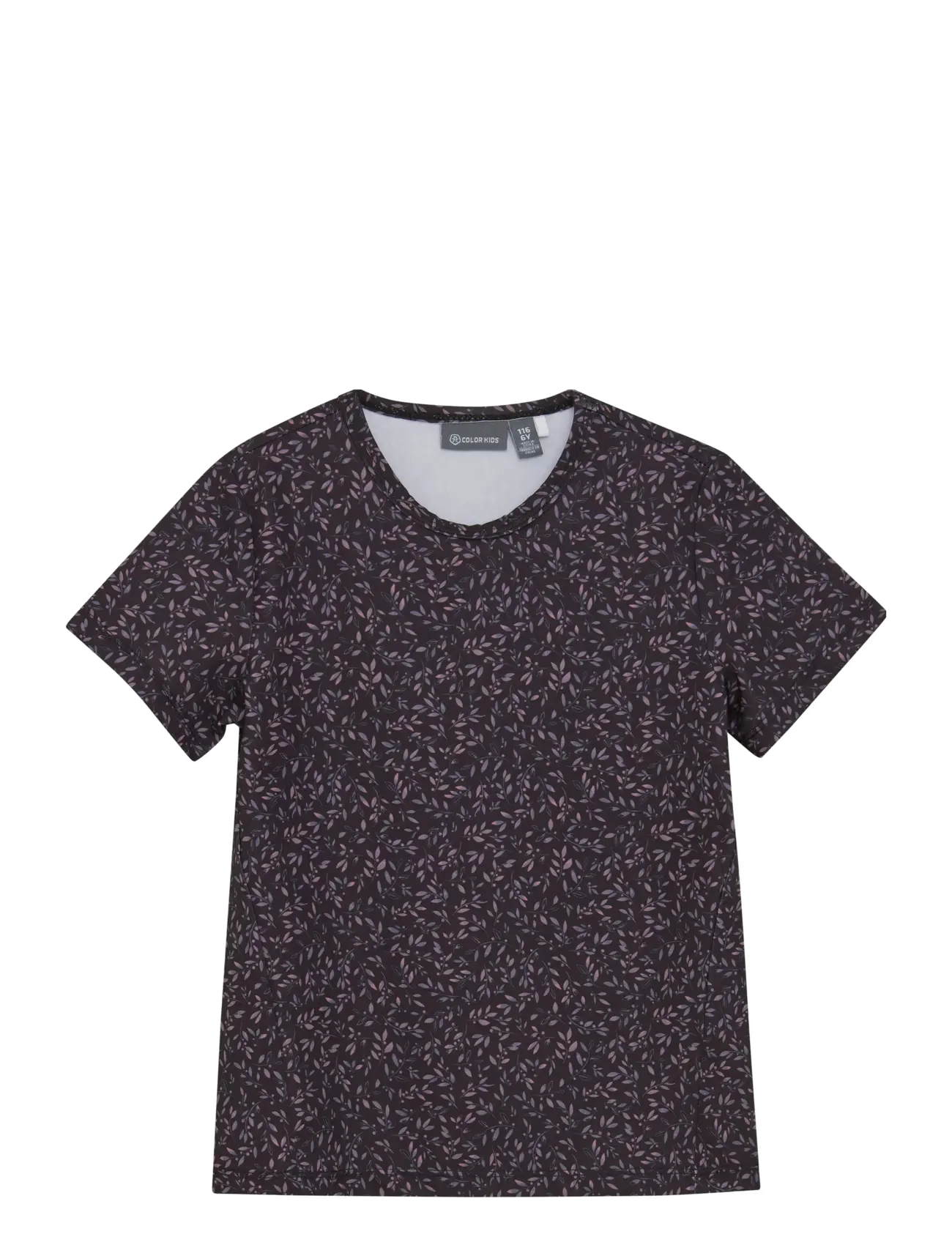 Color Kids Sport T-Shirt S/S Aop, 104, T-shirts, Burgunderrot - Sports Oberteile, Kinder