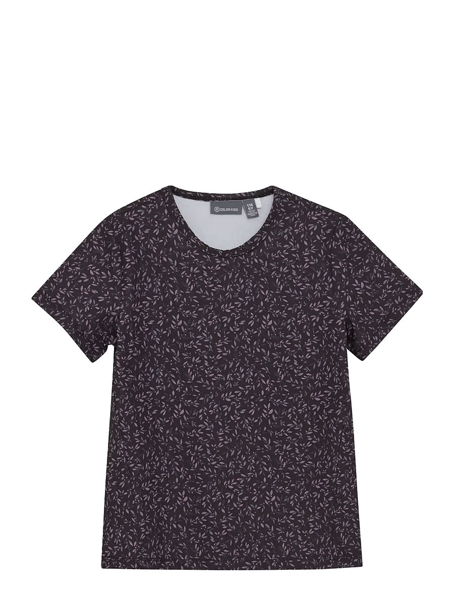Color Kids - Sport T-shirt S/S - AOP - hauts de sport - phantom - 0
