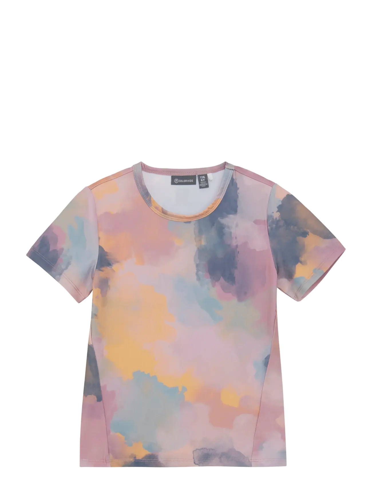 Color Kids Sport T-Shirt S/S Aop, 98, T-shirts, Rosa - Sports Oberteile, Kinder
