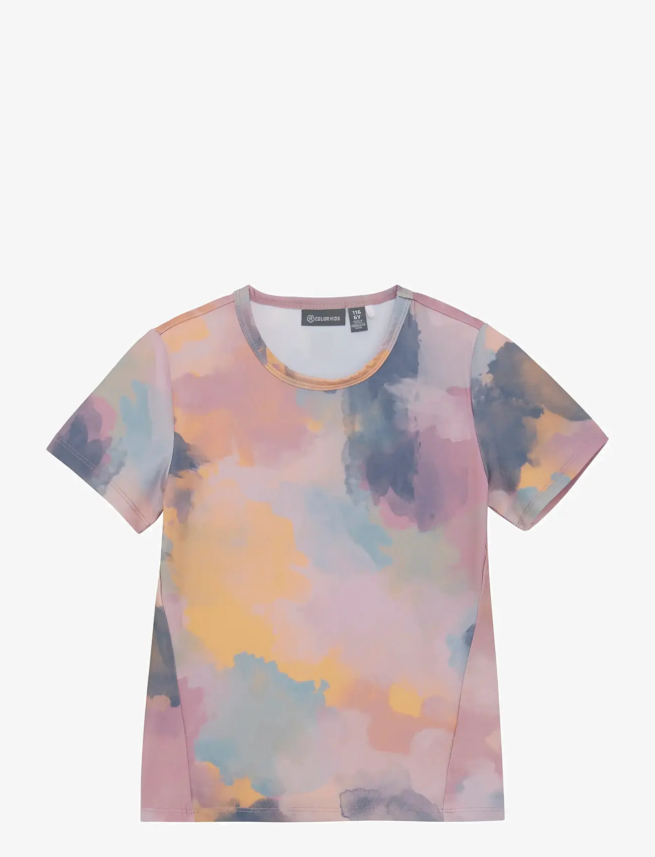Color Kids - Sport T-shirt S/S - AOP - sporttoppar - woodrose - 0