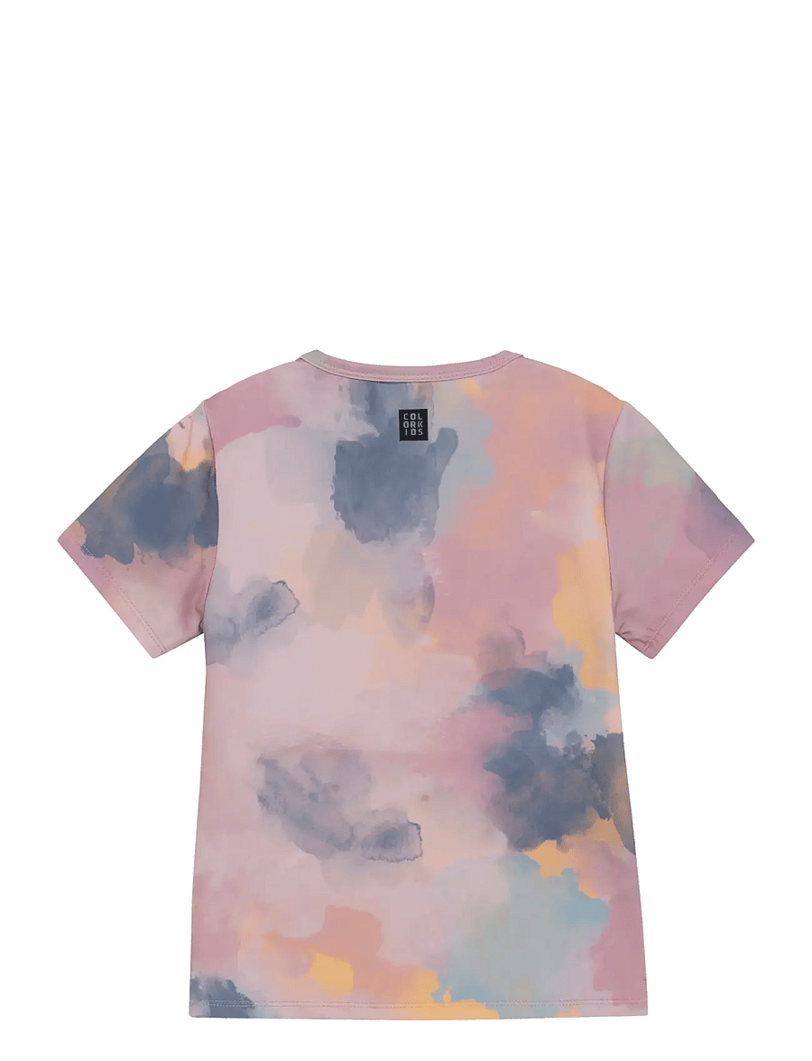 Color Kids - Sport T-shirt S/S - AOP - hauts de sport - woodrose - 1