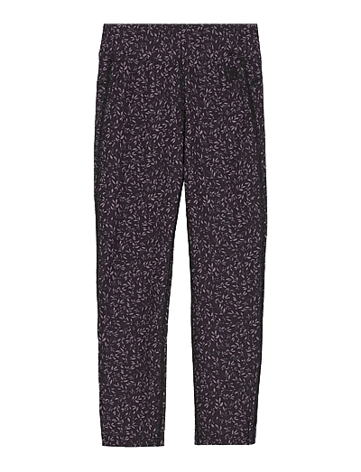 Color Kids Sport Tights - AOP - Odzież - PHANTOM / burgundy