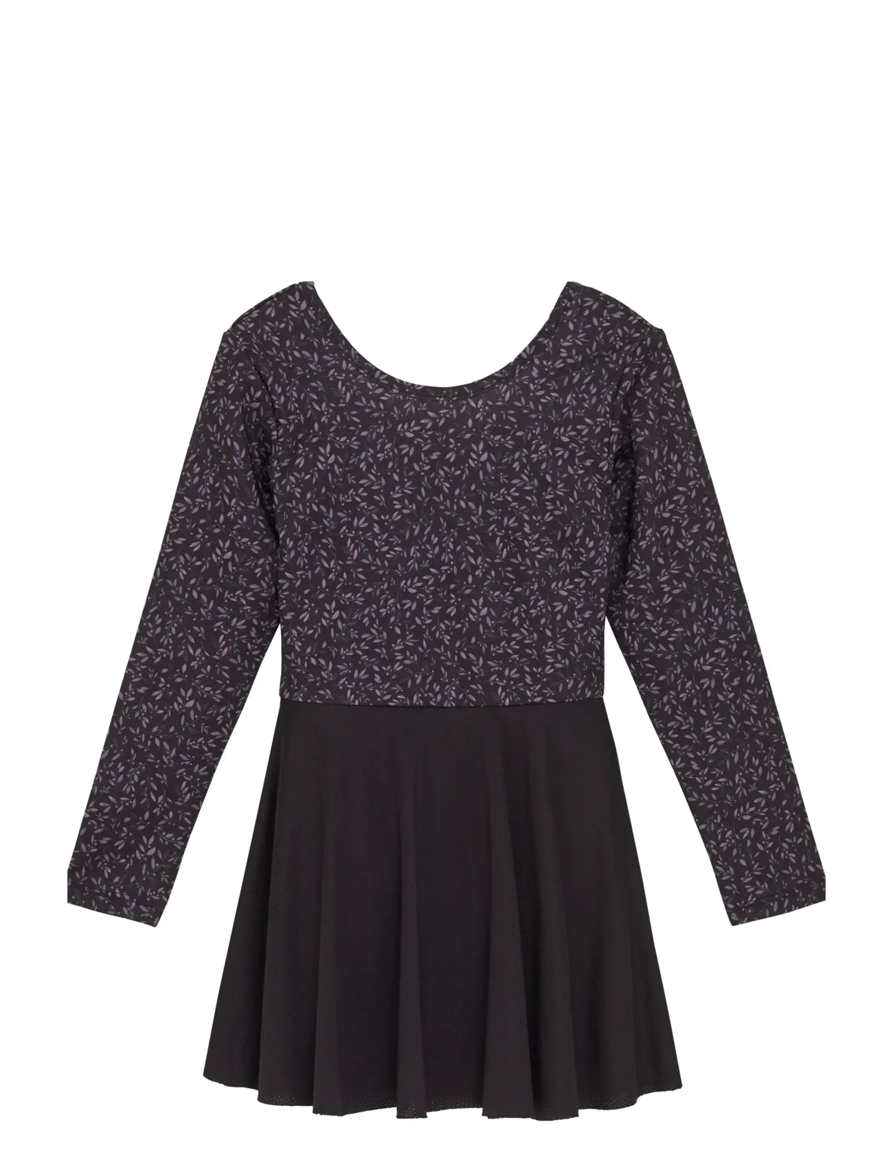 Color Kids Gymsuit W. Skirt, AOP - Kläder - PHANTOM / burgundy