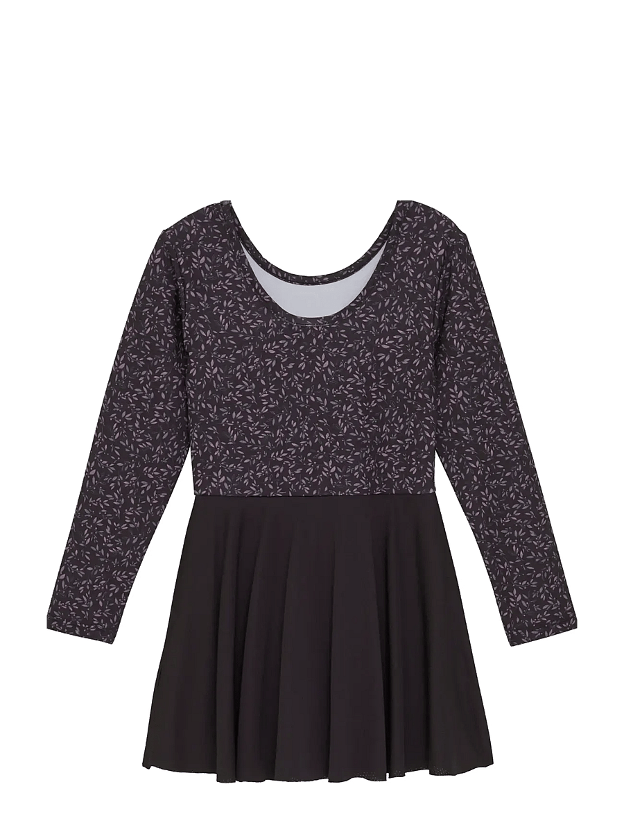 Color Kids - Gymsuit W. Skirt, AOP - sportstoppe - phantom - 1