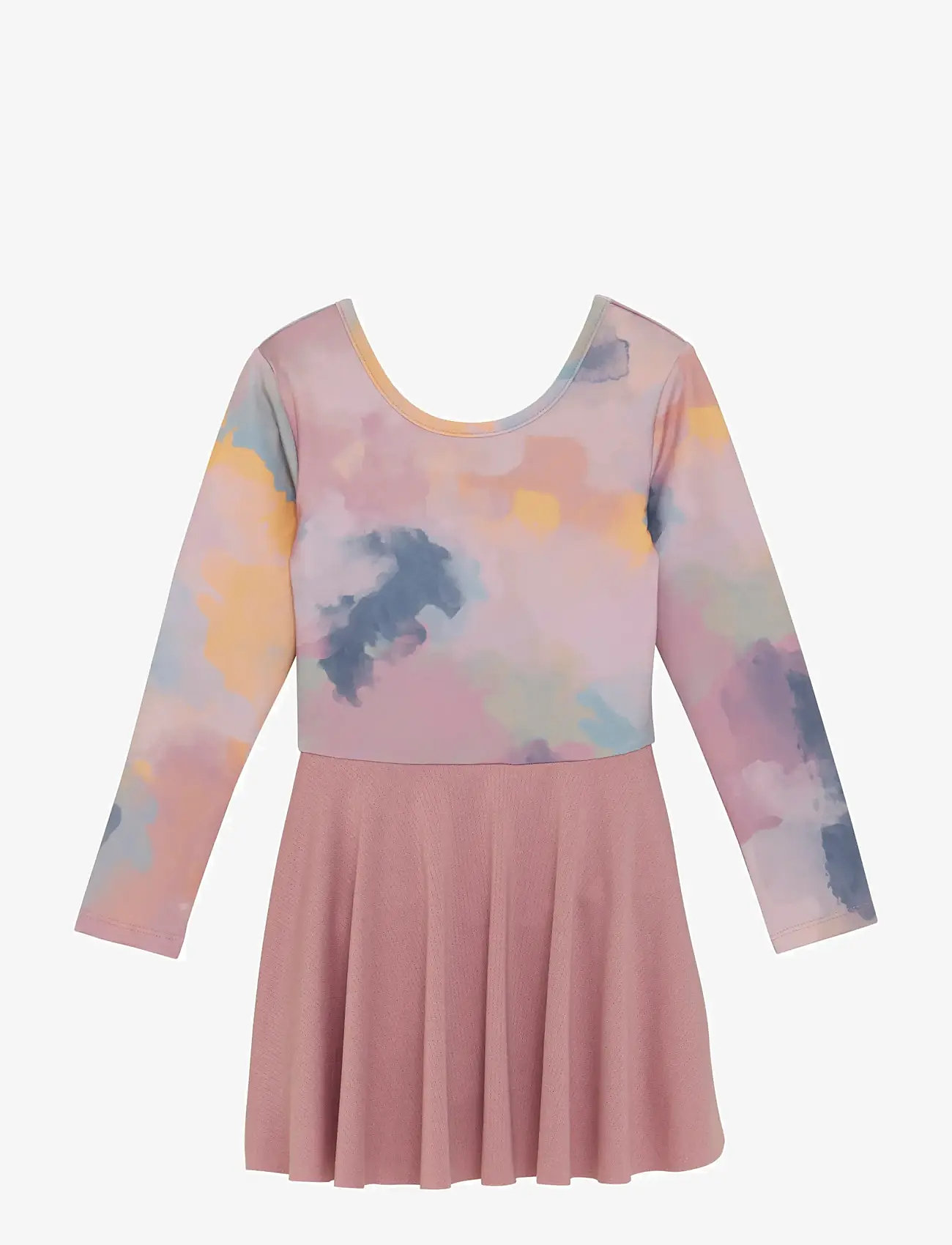 Color Kids - Gymsuit W. Skirt, AOP - sporttoppar - woodrose - 0