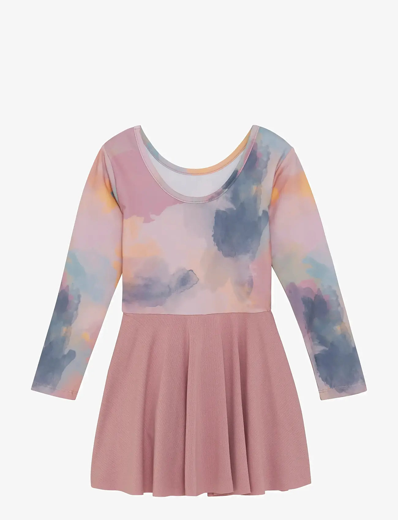 Color Kids - Gymsuit W. Skirt, AOP - sporttoppar - woodrose - 1