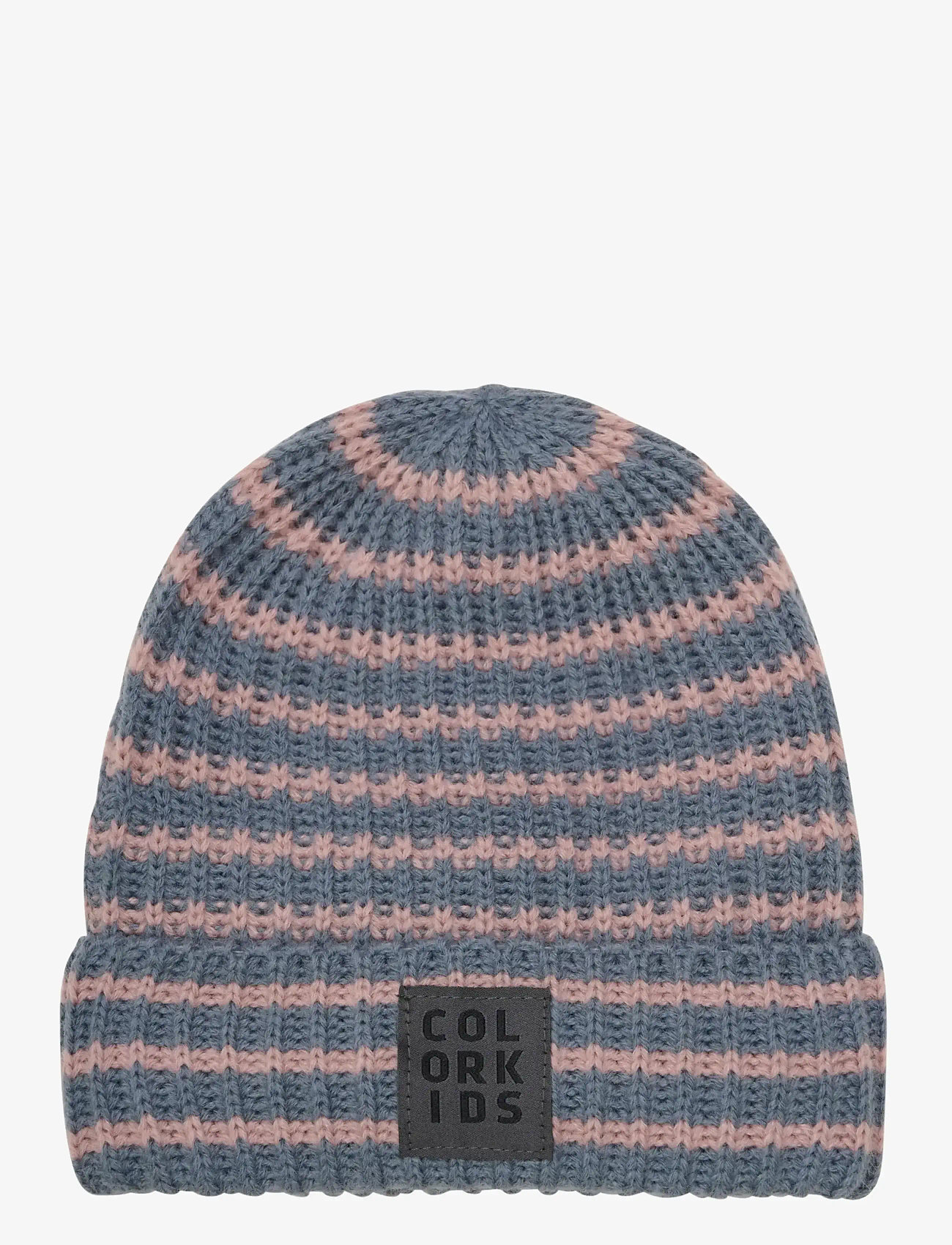 Color Kids - Beanie W. Wool & Pattern - woodrose - 0