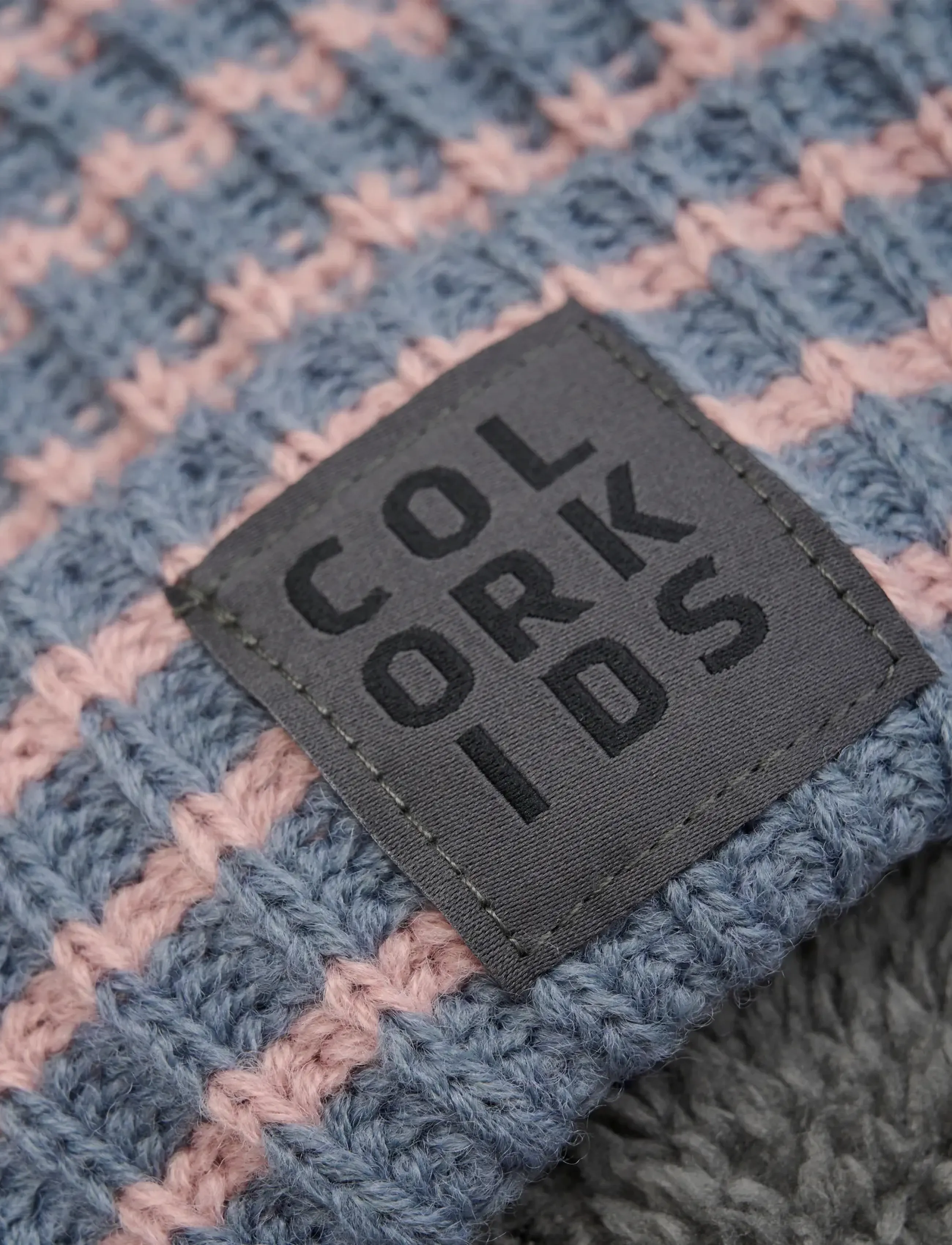 Color Kids - Beanie W. Wool & Pattern - woodrose - 2