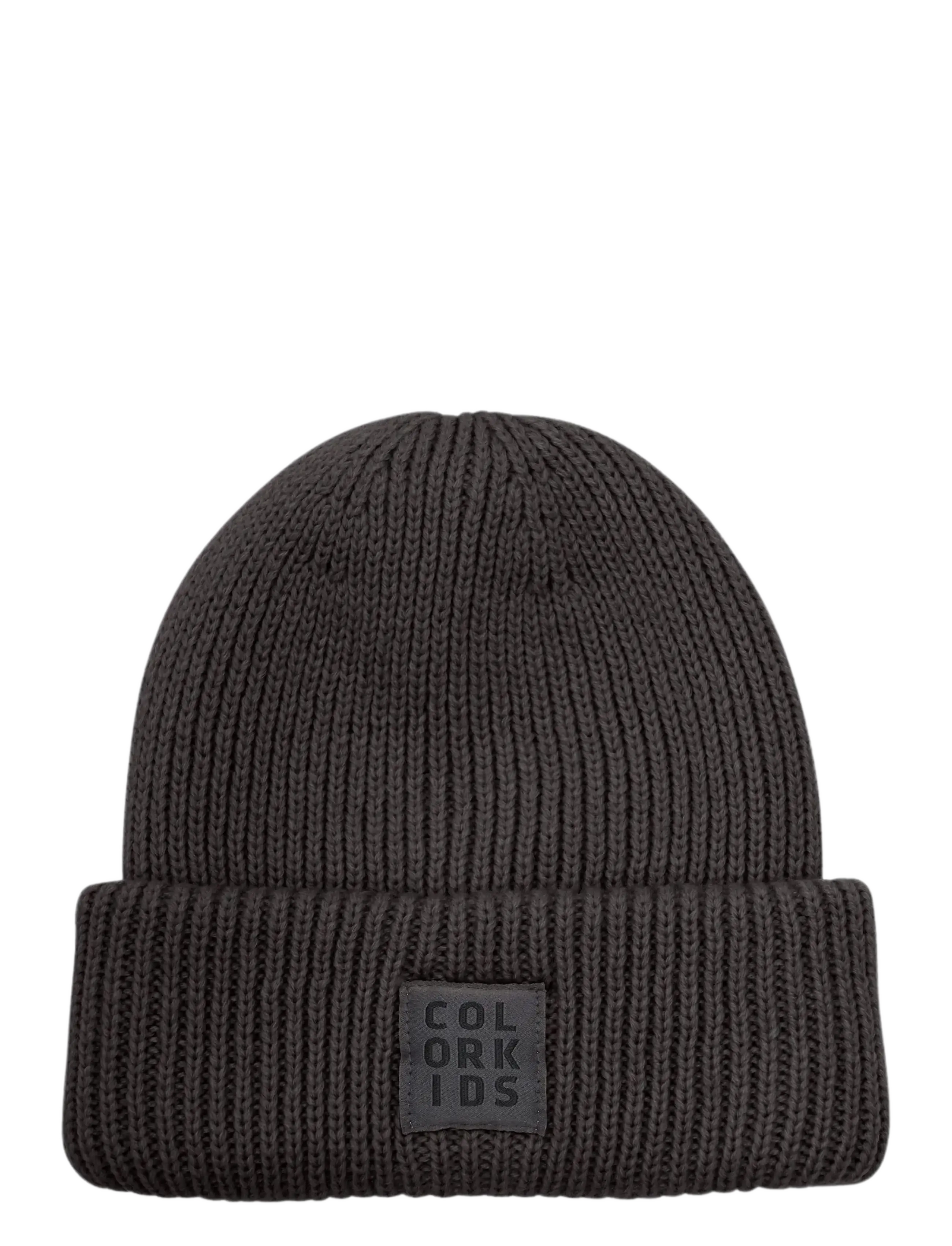 Color Kids Beanie W. Wool, 3-6Y, Hats, Grau - Beanie, Kinder