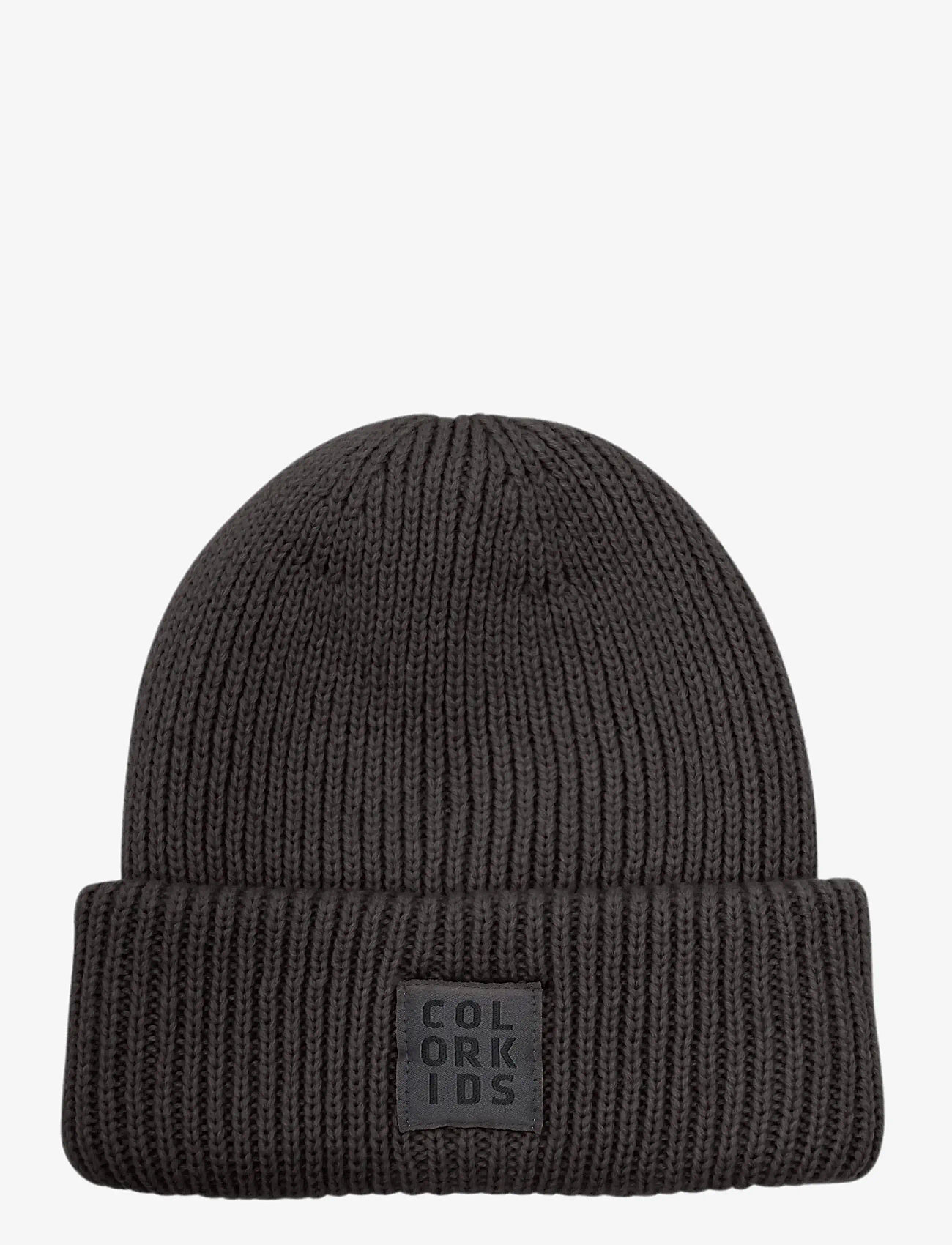 Color Kids - Beanie W. Wool - beanies - phantom - 0