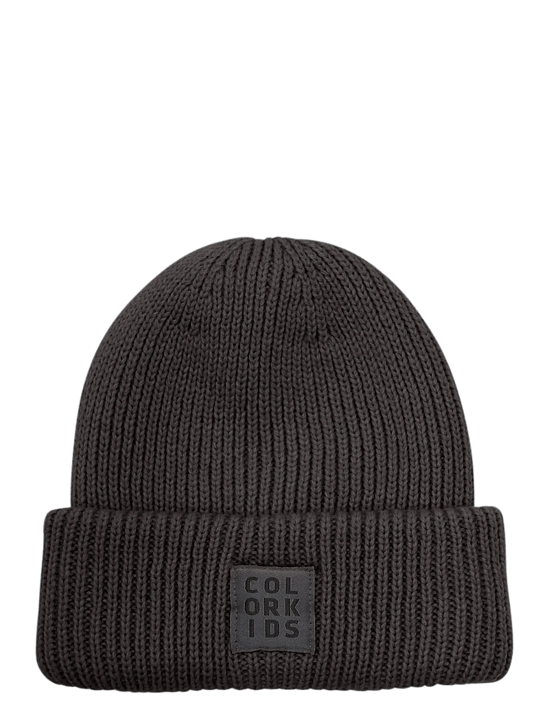 Color Kids - Beanie W. Wool - beanies - phantom - 0