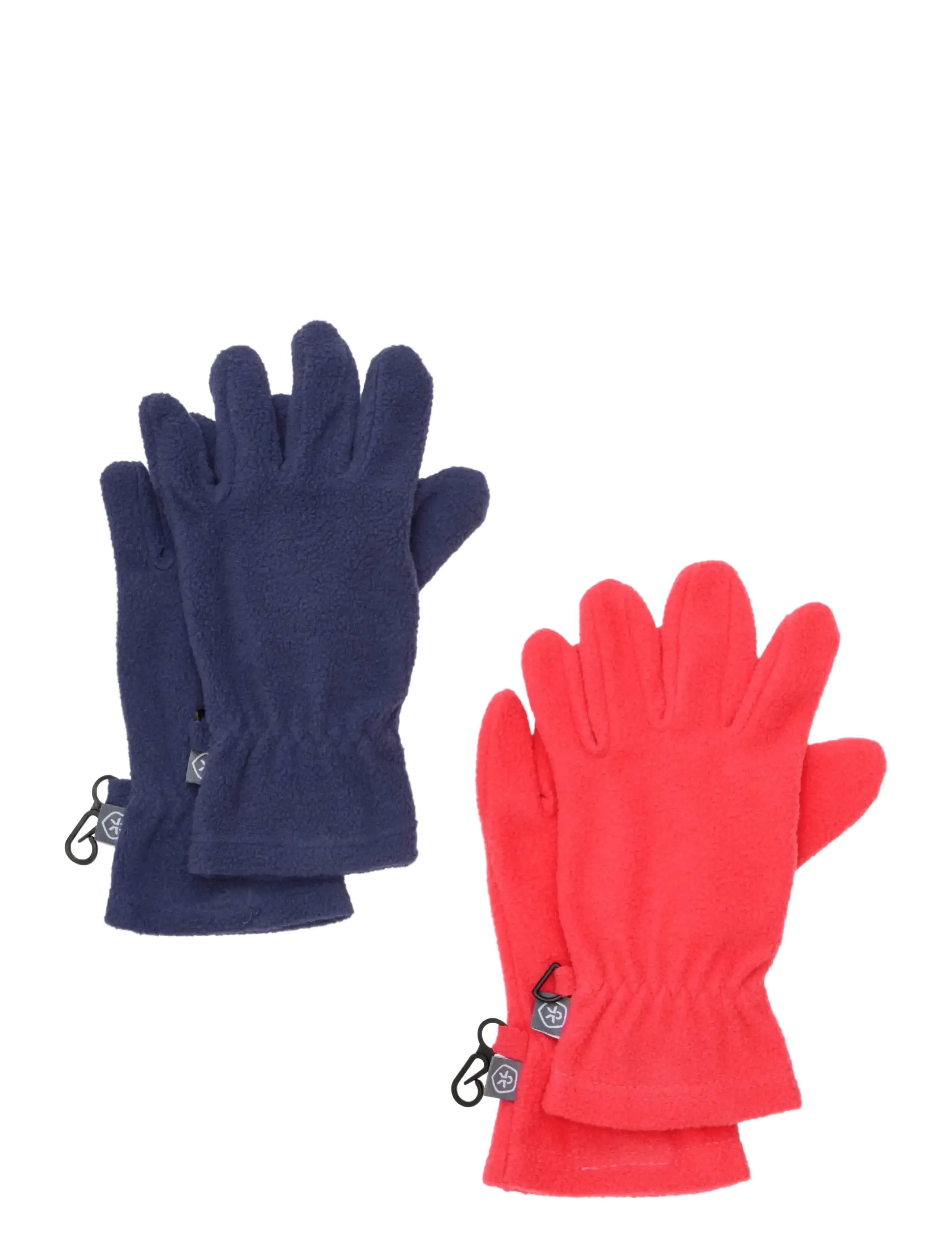 Color Kids Gloves Fleece - 2 Pcs. Set. - Back to school - DIVA PINK / multi