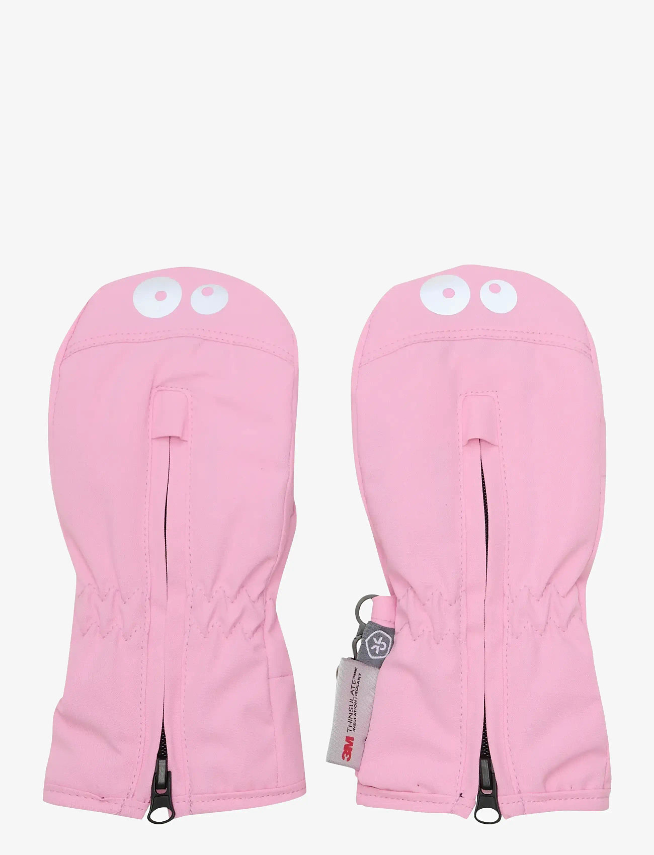 Color Kids - Mittens W. Zipper - gloves - bonbon - 0