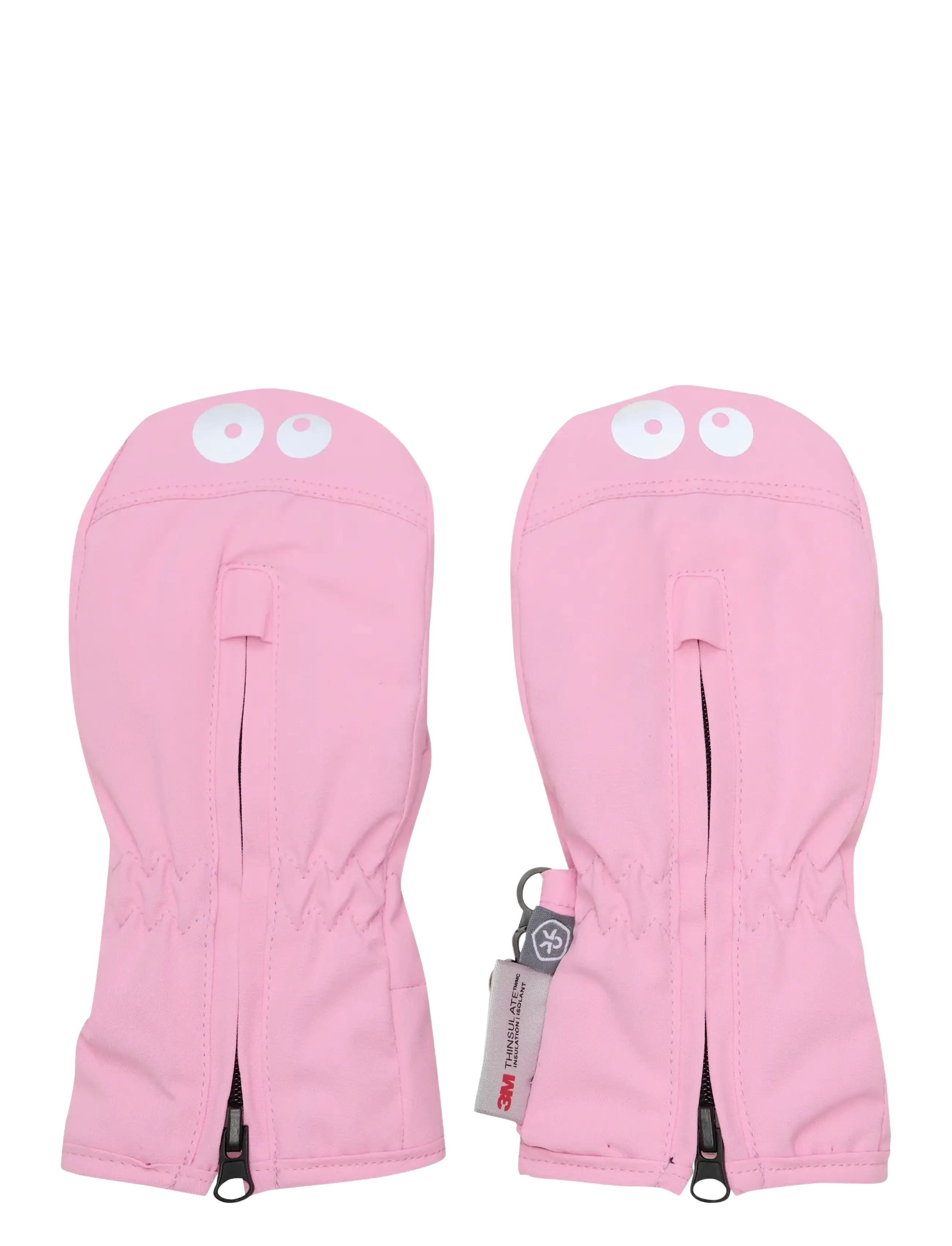 Color Kids Mittens W. Zipper - Color Kids - BONBON / pink/rose