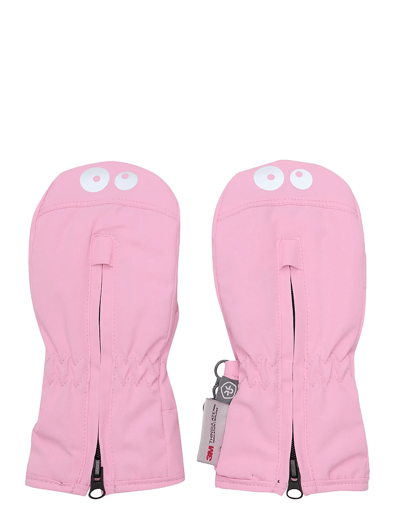 Color Kids - Mittens W. Zipper - gloves - bonbon - 0