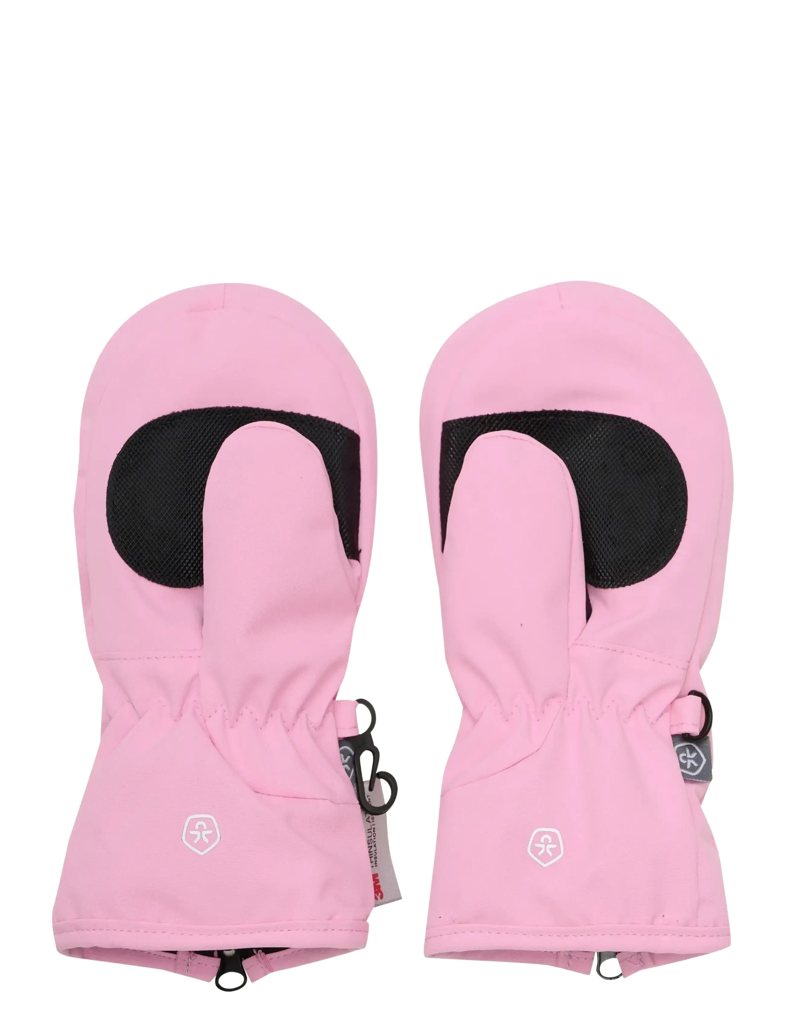 Color Kids - Mittens W. Zipper - accessories - bonbon - 1