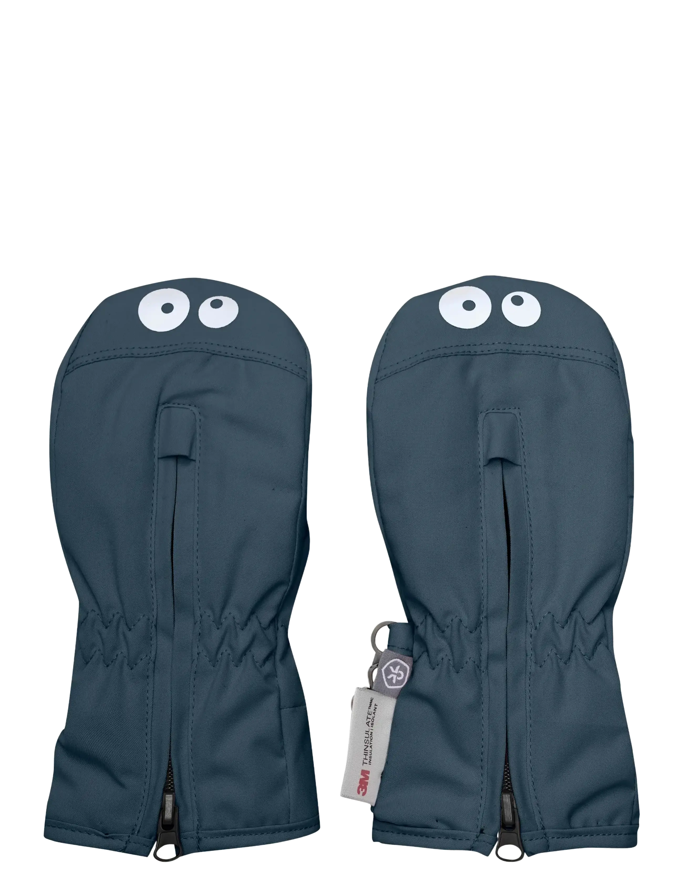 Color Kids Mittens W. Zipper - Accessoires - STORMY WEATHER / navy