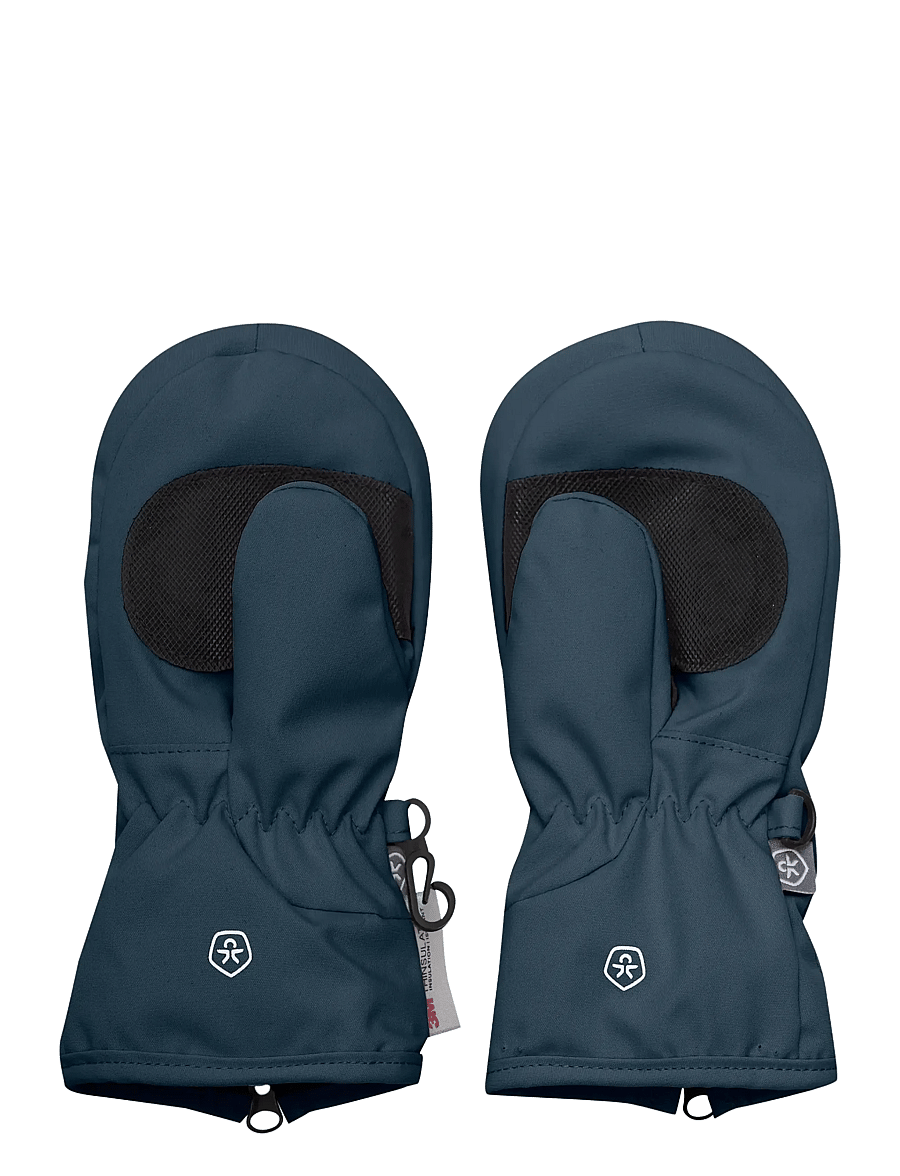 Color Kids - Mittens W. Zipper - vantar - stormy weather - 1