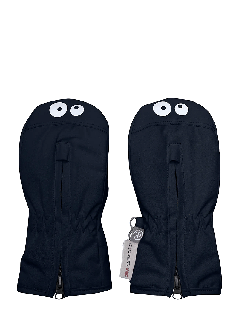 Color Kids - Mittens W. Zipper - kindad - total eclipse - 0